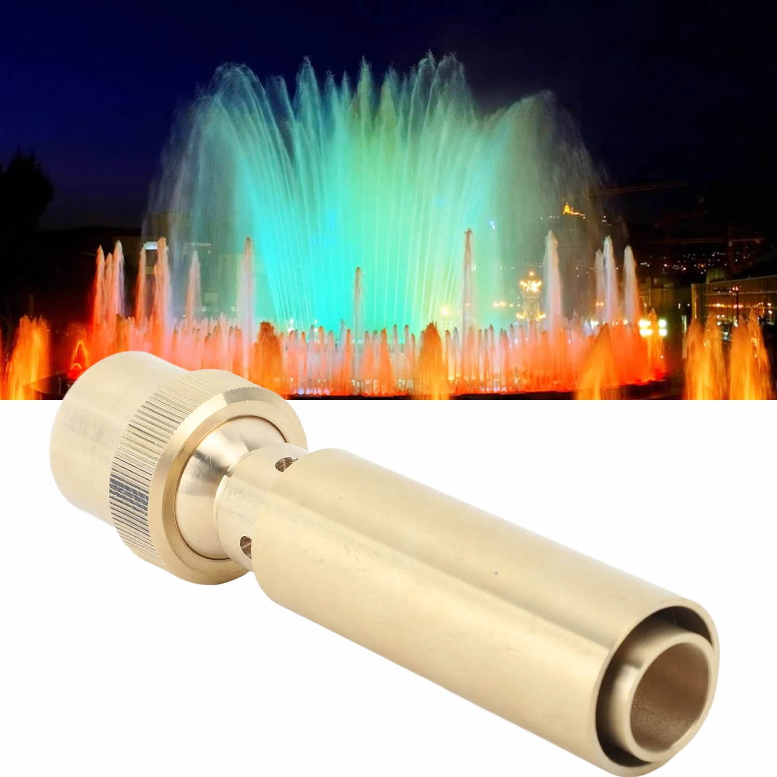 Buse de fontaine en laiton G1 pouce pour bassin de jardin