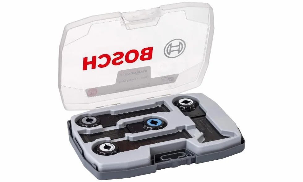 Bosch Accessories 4 pces. Jeu de lames plongeantes Starlock Best of Heavy Duty (pour le bois et le métal non durci, Starlock Max, accessoires pour outil multifonction)