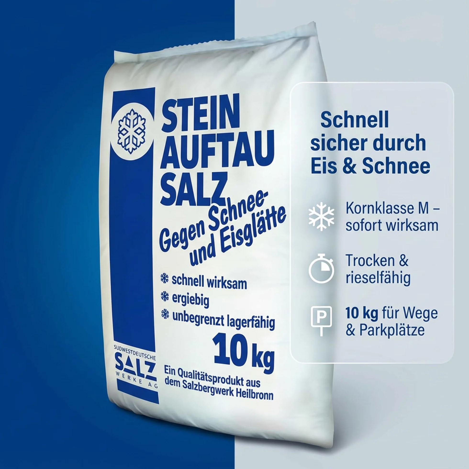 Sel de déneigement 10 kg sac polyéthylène