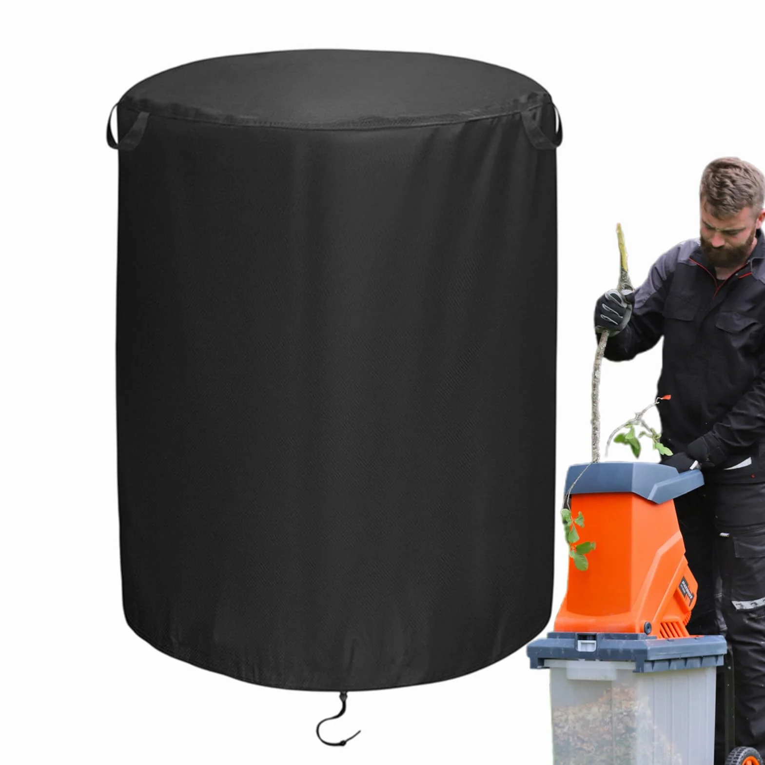 Housse Pour Broyeur de Végétaux | Housse de Protection Oxford pour Broyeur de Branches | 84x114 cm - Protection pour Outils de Jardin d'Extérieur, Terrasse et Pelouse