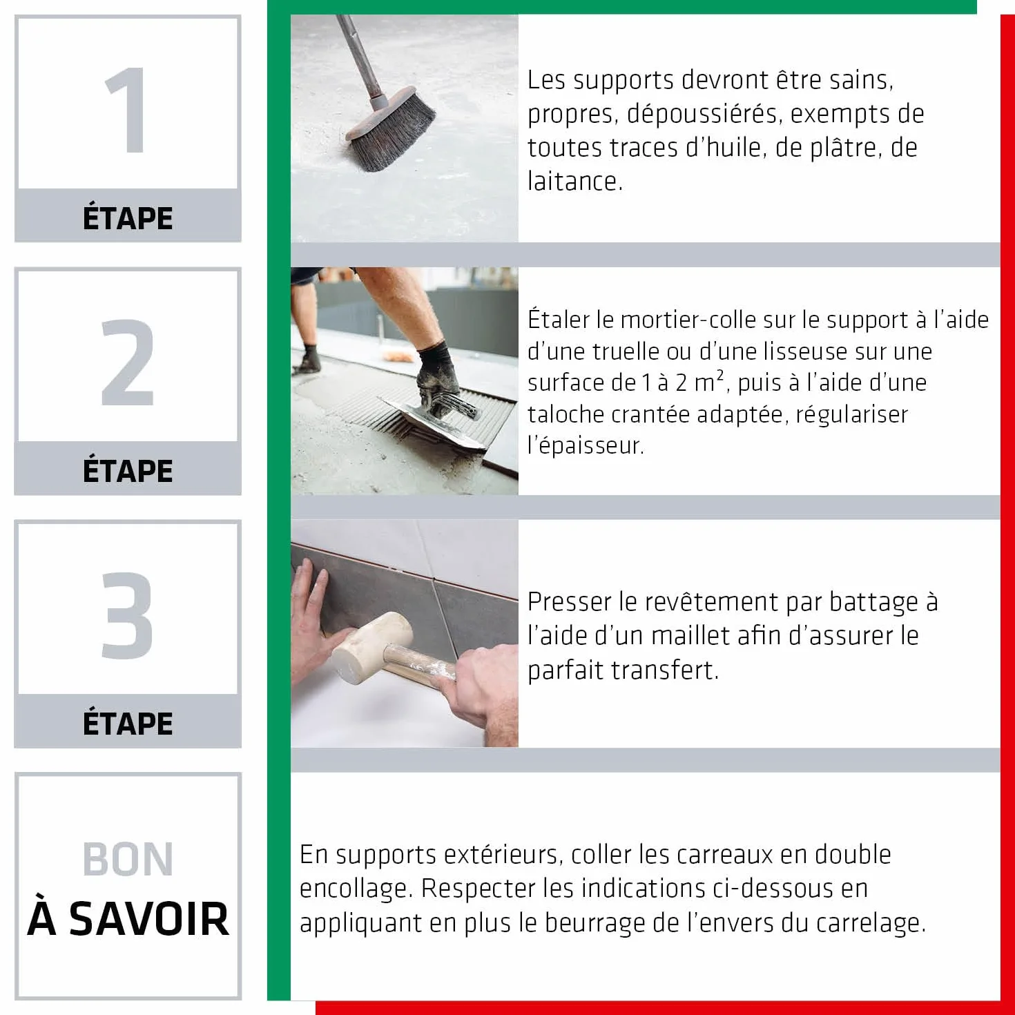 Parexlanko - Colle carrelage - Tous Carreaux Tous Supports - Blanc - Neuf et rénovation - Spécial grès cérame - Adhérence haute performance - 5kg