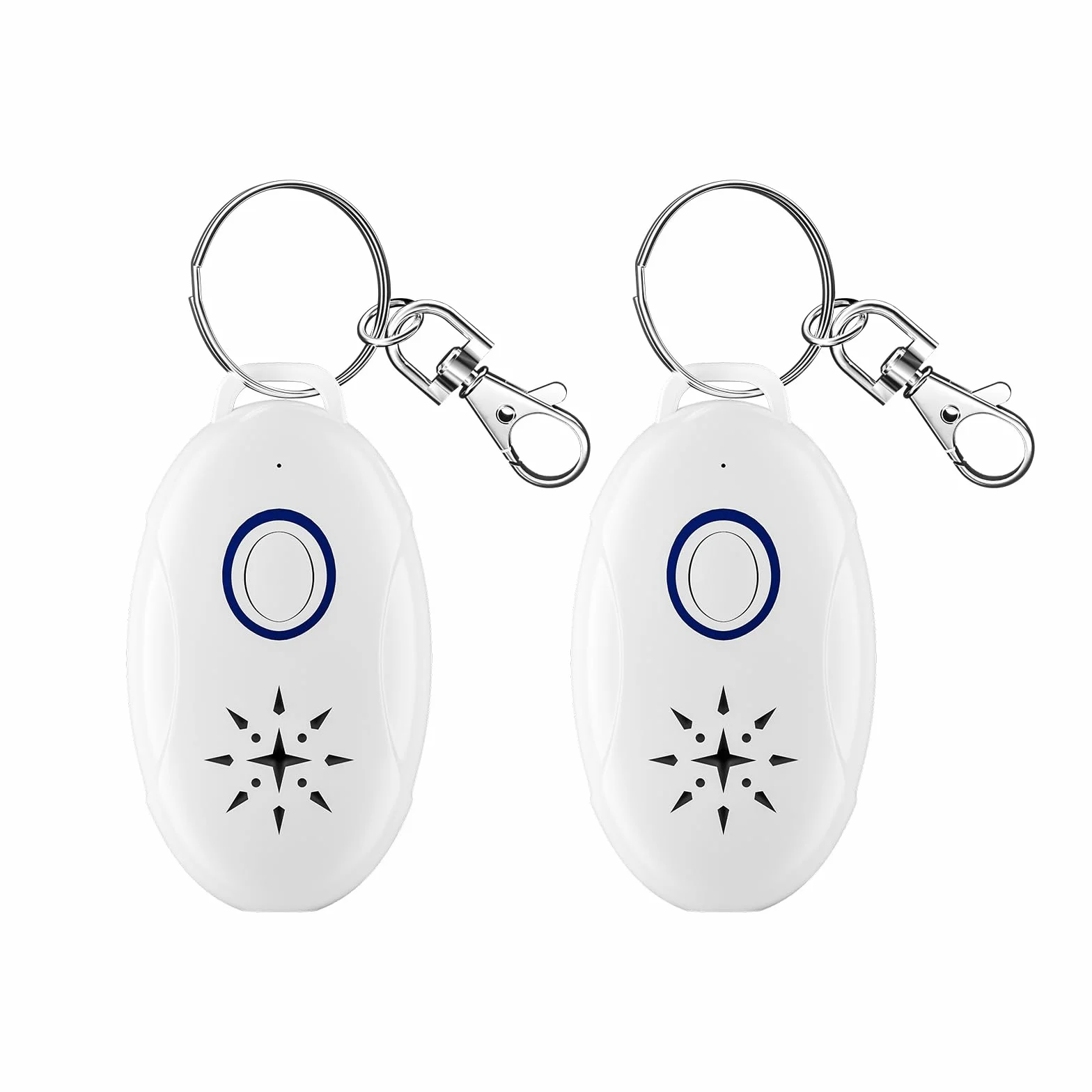 Répulsif À Ultrasons 2 Pack Anti Moustique Ultrason Portable Rechargeable USB Camping Extérieur Intérieur Insectes Araignées