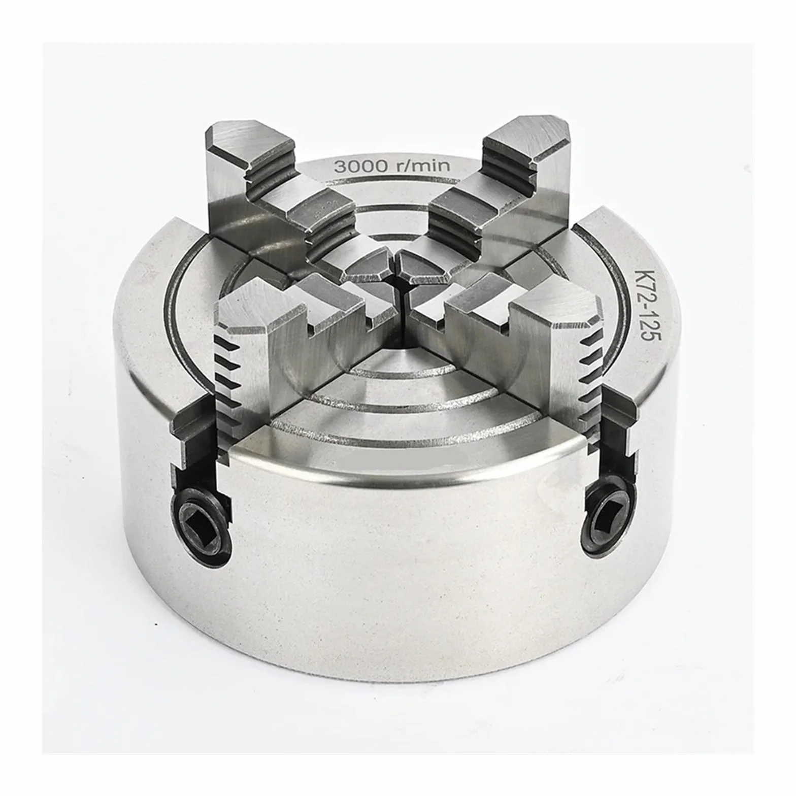 mandrin de Tour Mandrin de Tour 125 mm Mandrin indépendant à 4 Mors K72-125 avec Installation à 3 Trous à l'arrière