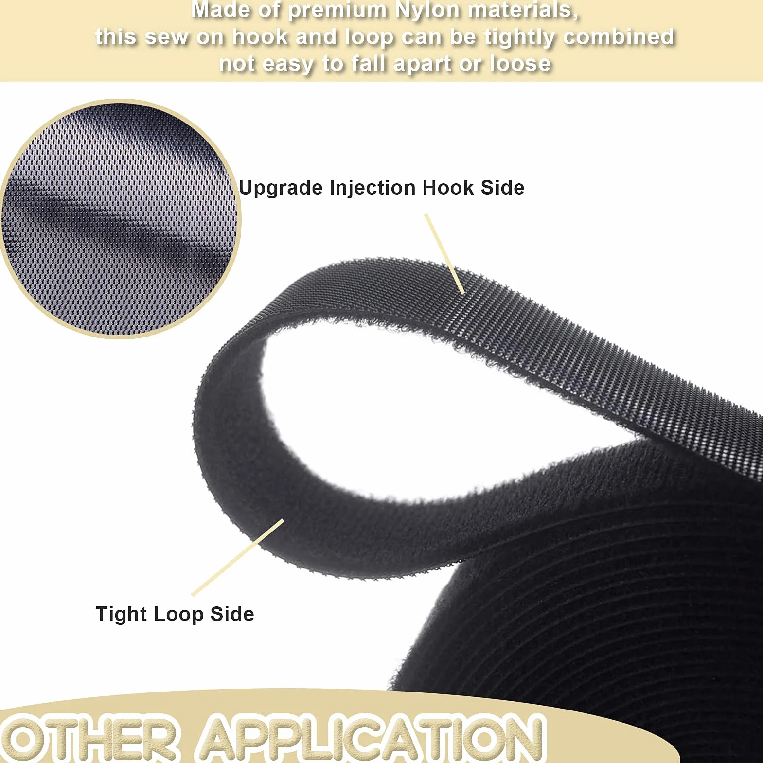 TEUVO Attache Câble Scratch, 50mm X 5M Non Adhésif Serre Câble Bande pour Cable Gestion, DIY Artisanat et Fixation des Rideaux, Réutilisables Cable Management Scratch Rouleau pour Accueil et Bureau