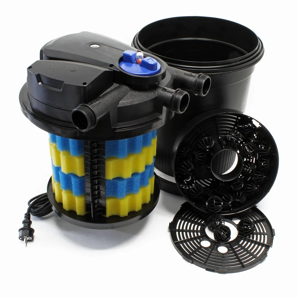 SunSun CPA-10000 Filtre de bassin à pression 12000 L 11W UV NEO10000 SuperECO pompe 10000l/h 80W 10m Tuyau 38mm