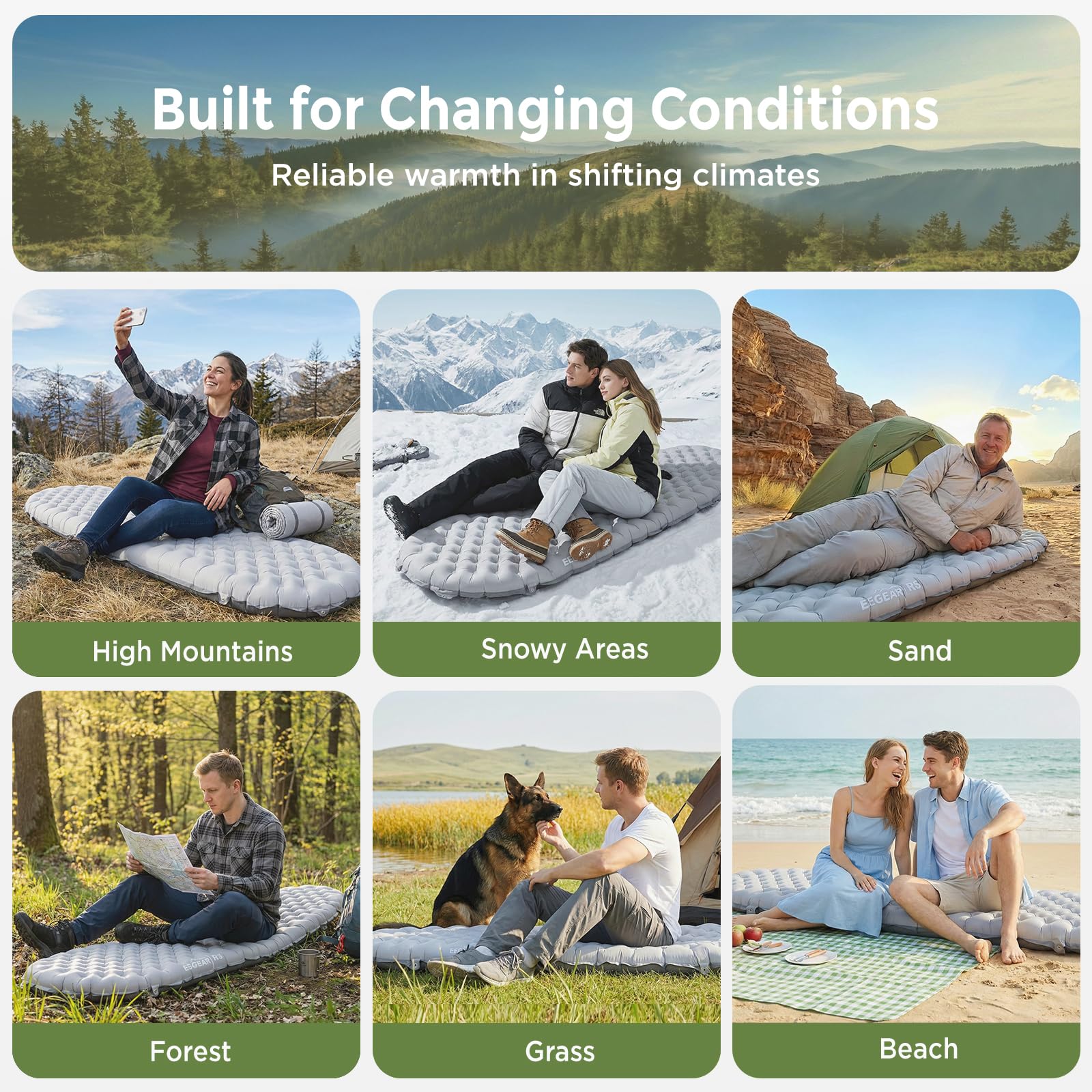 Ultralight 4-Inch Insulated All-Season Sleeping Pad