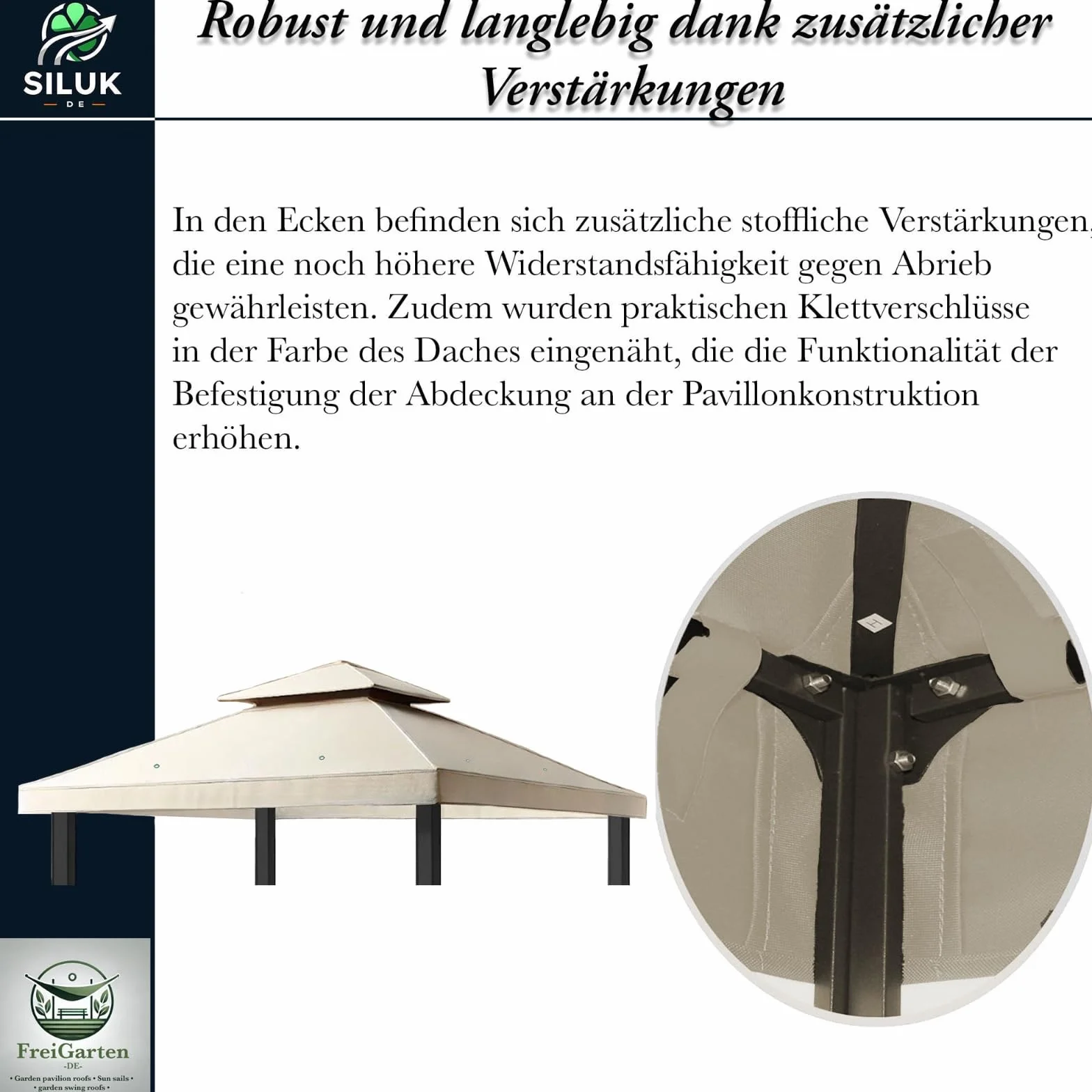 Toit de rechange pour pavillon de jardin 3 x 4 m Étanche PVC 370 g/m² beige