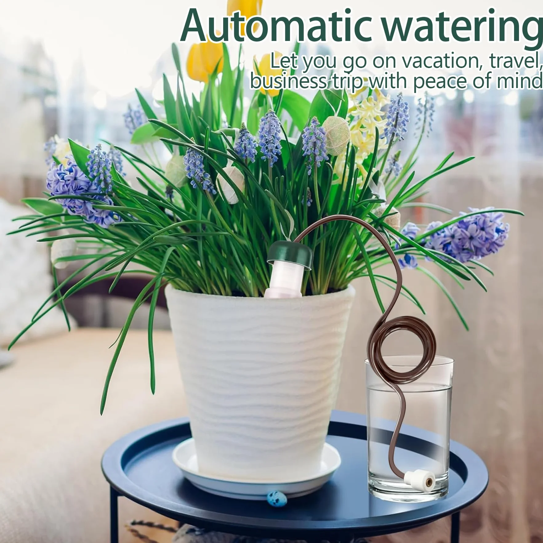 YeahBoom Appareil d'Auto-Arrosage 6 Pièces Arrosage Automatique Jardin Distributeur Eau Plante Intérieur