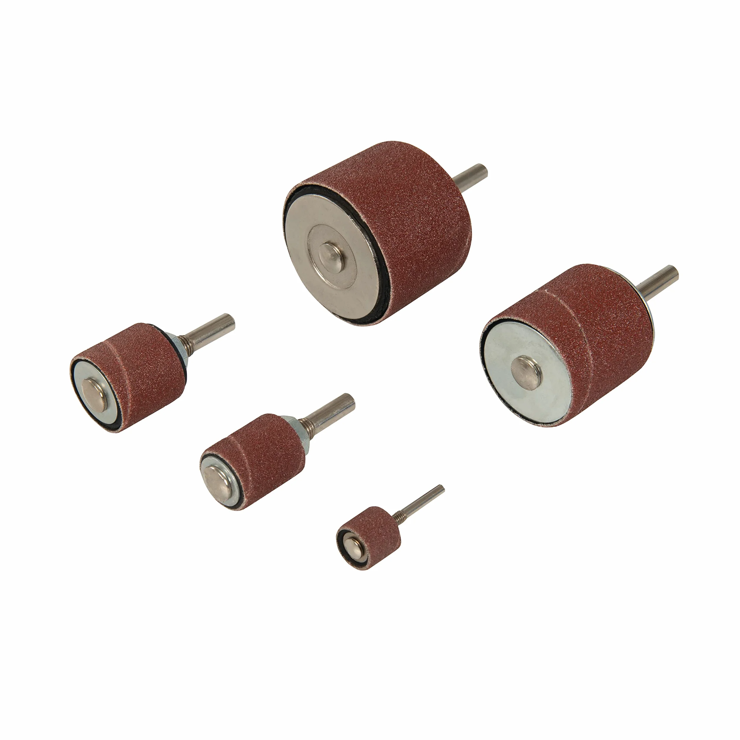 Silverline - Accessoires de ponçage au tambour, coffret 25 pcs Grain 80 (726040)