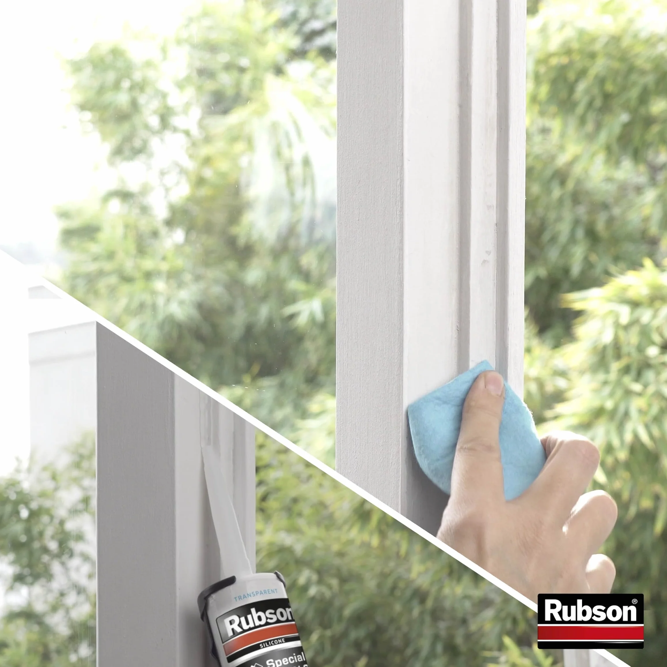 Rubson | Mastic Special Materials Isolation Transparent (cartouche de 280 ml) – Joint silicone pour isolation thermique et isolation phonique – Calfeutrement eau-air-froid-bruit