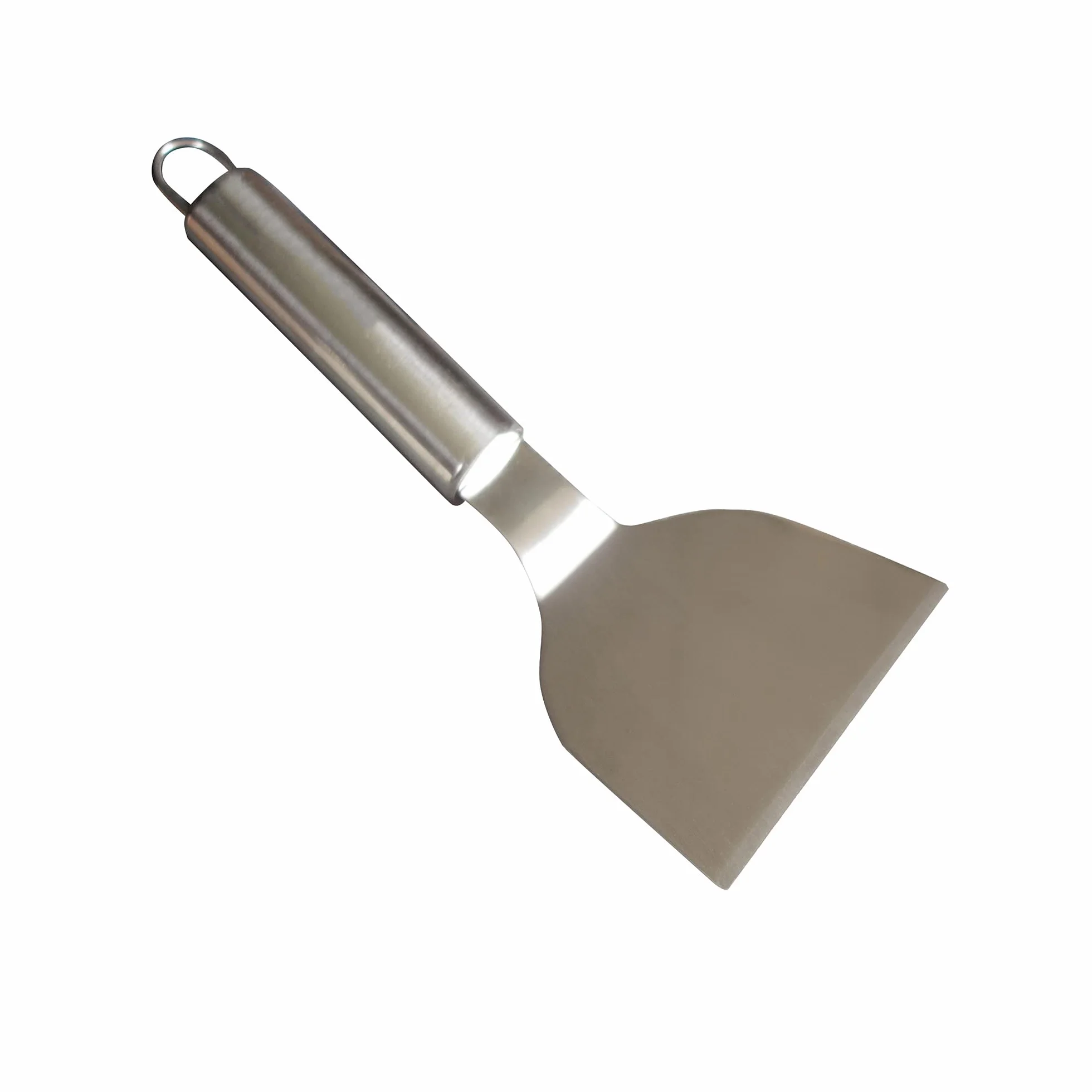 Spatule Universelle en Inox pour Barbecue et Plancha, Accessoire Robuste de Cuisine Extérieure