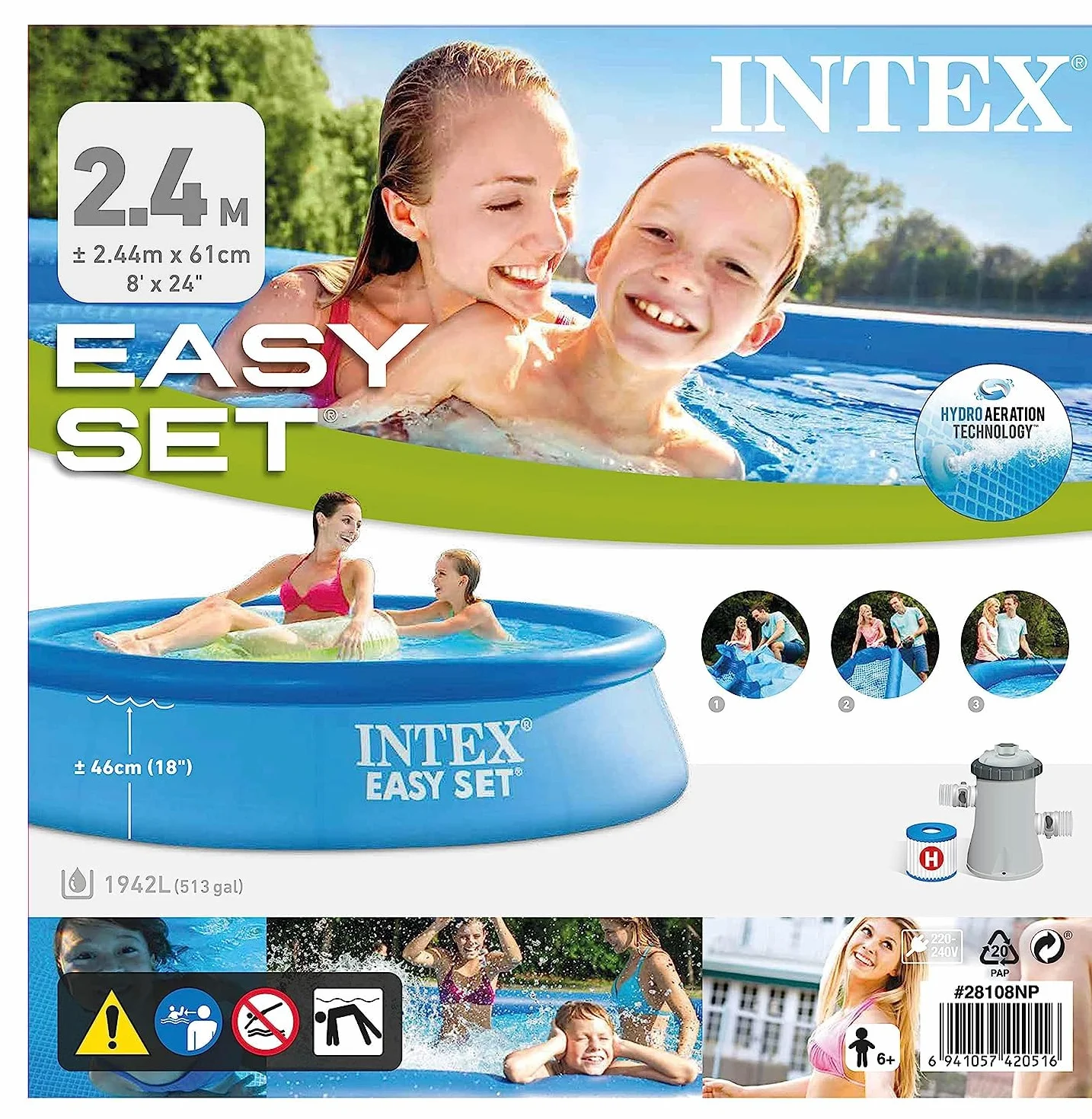 Easy Set Pool Set 8 ft x 24 in