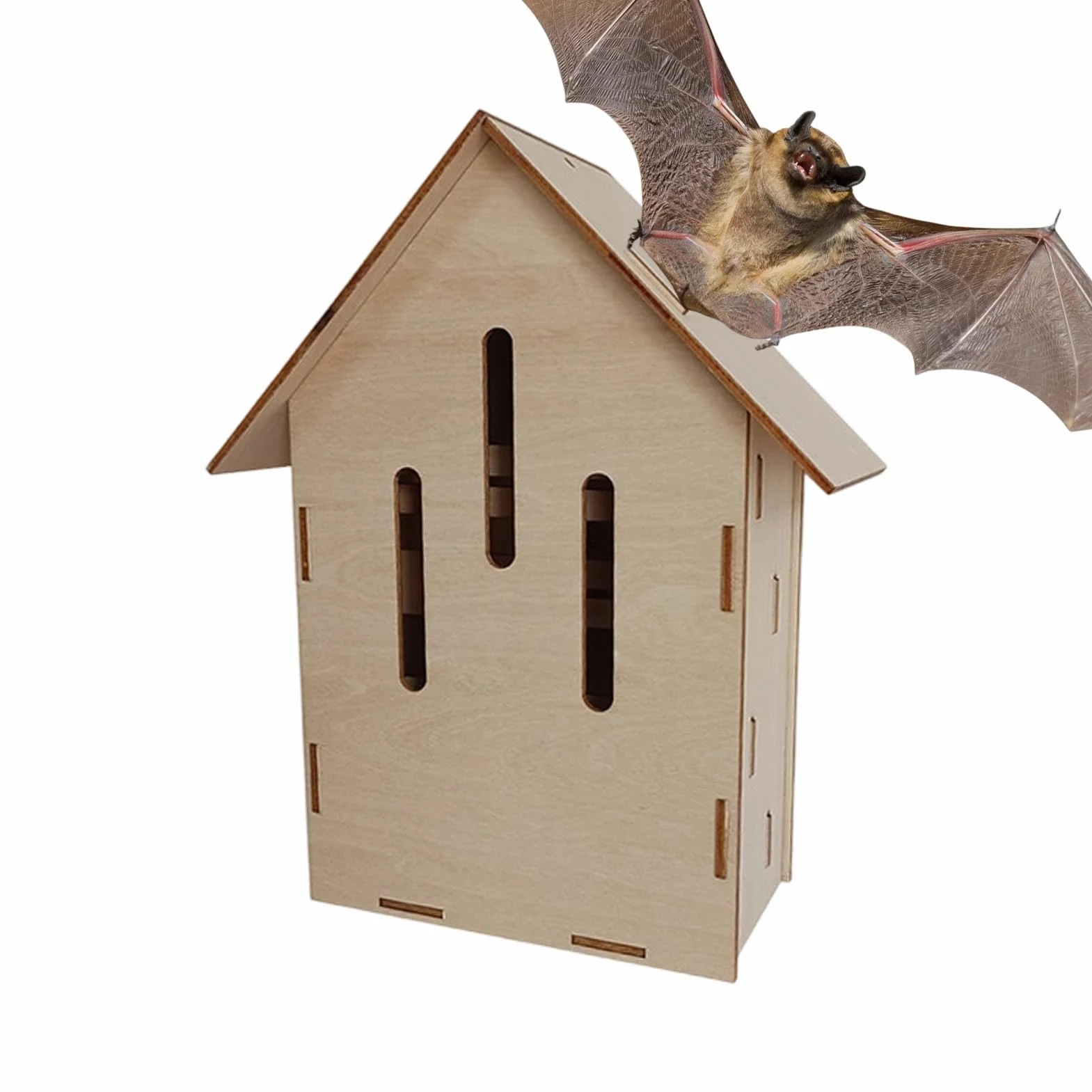 Nichoir à Chauves-Souris en Bois Habitat Animal Extérieur Cavité de Repos