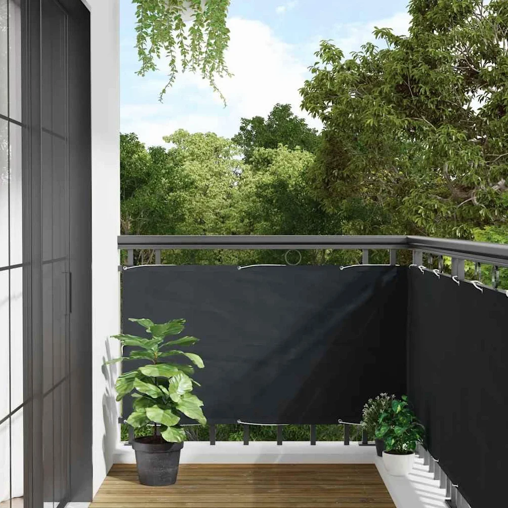 vidaXL Brise-Vue Balcon Anthracite 75x300 cm Tissu Oxford Store Jardin