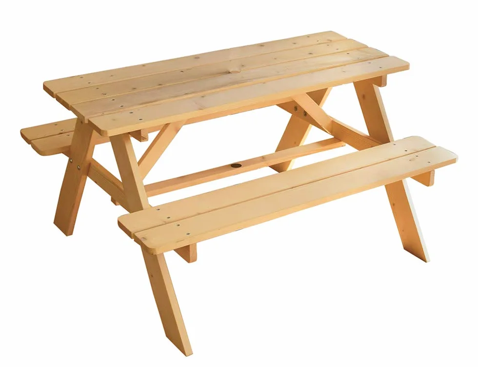 FUN HOUSE Table pique-nique en bois 53x95x100 cm