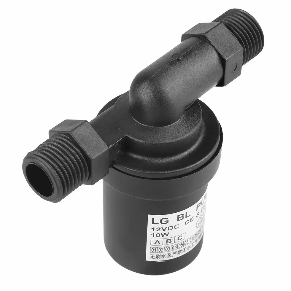 Pompe Solaire, 10W Pompe à Eau Solaire DC 12V, Pompe à eau submersible sans balai, Fontaine Solaire Pompe, système de circulation de l'eau, pour le pompage de circulation