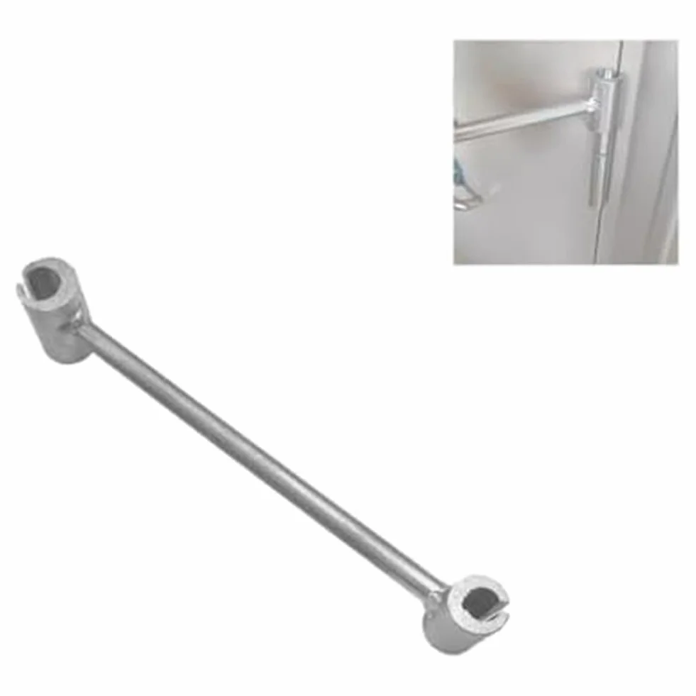 Outil de Réglage de Charnière de Porte 2 Pièces, Outil de Réparation de Charnière de Porte Commerciale, Métallique Argent