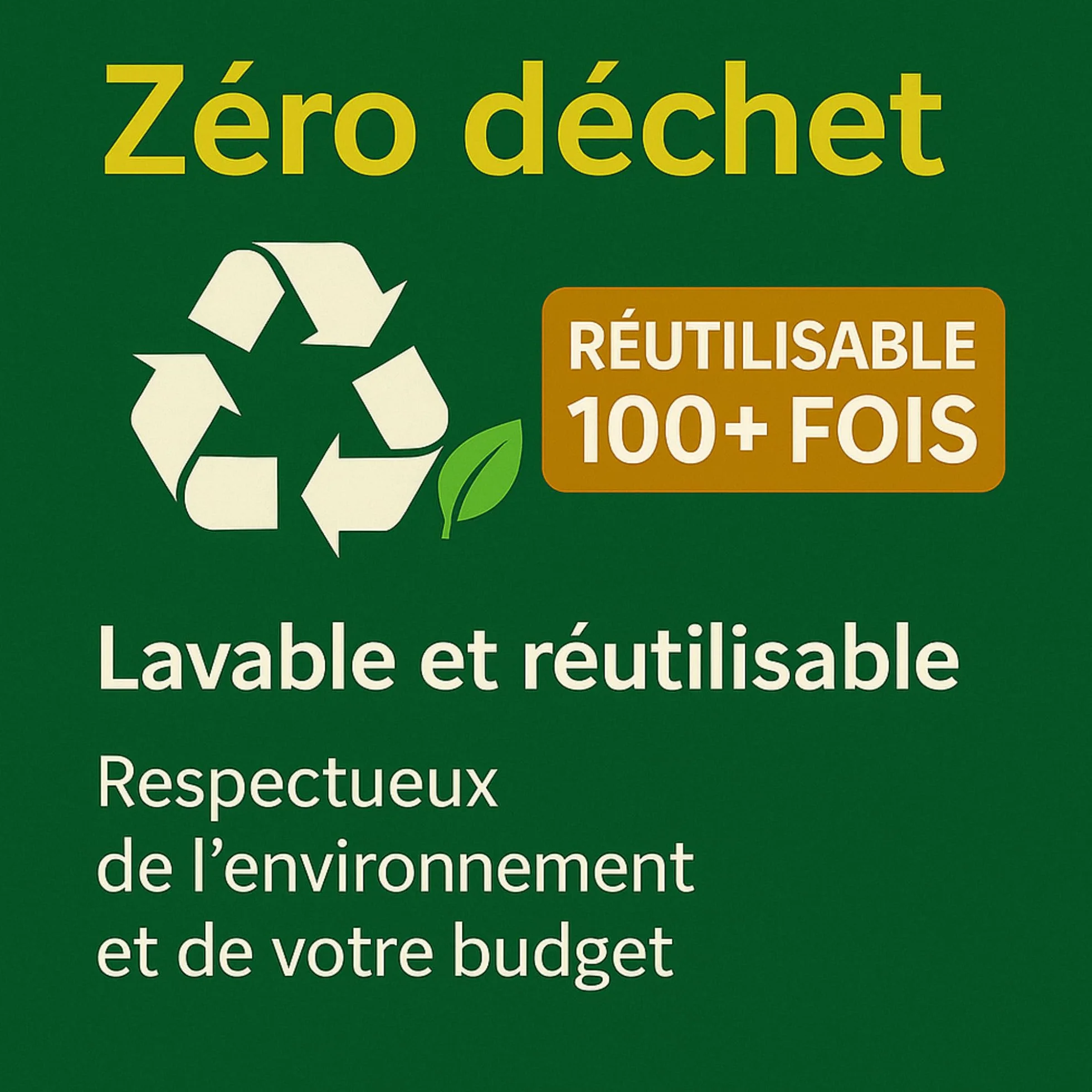 Sacs Jardin 120L Ultra Résistants Réutilisables Lot de 3 Polypropylène Renforcé