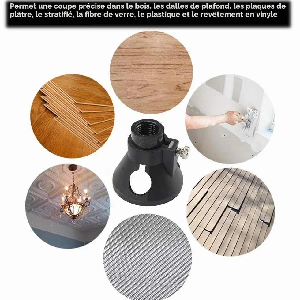 Kit de Découpe pour Outils Multiples Ensemble de Fraises Multifonctions pour Dremel Outil Rotatif avec 6pcs Fraises Rotatives HSS et 4pcs Foret Hélicoïdal