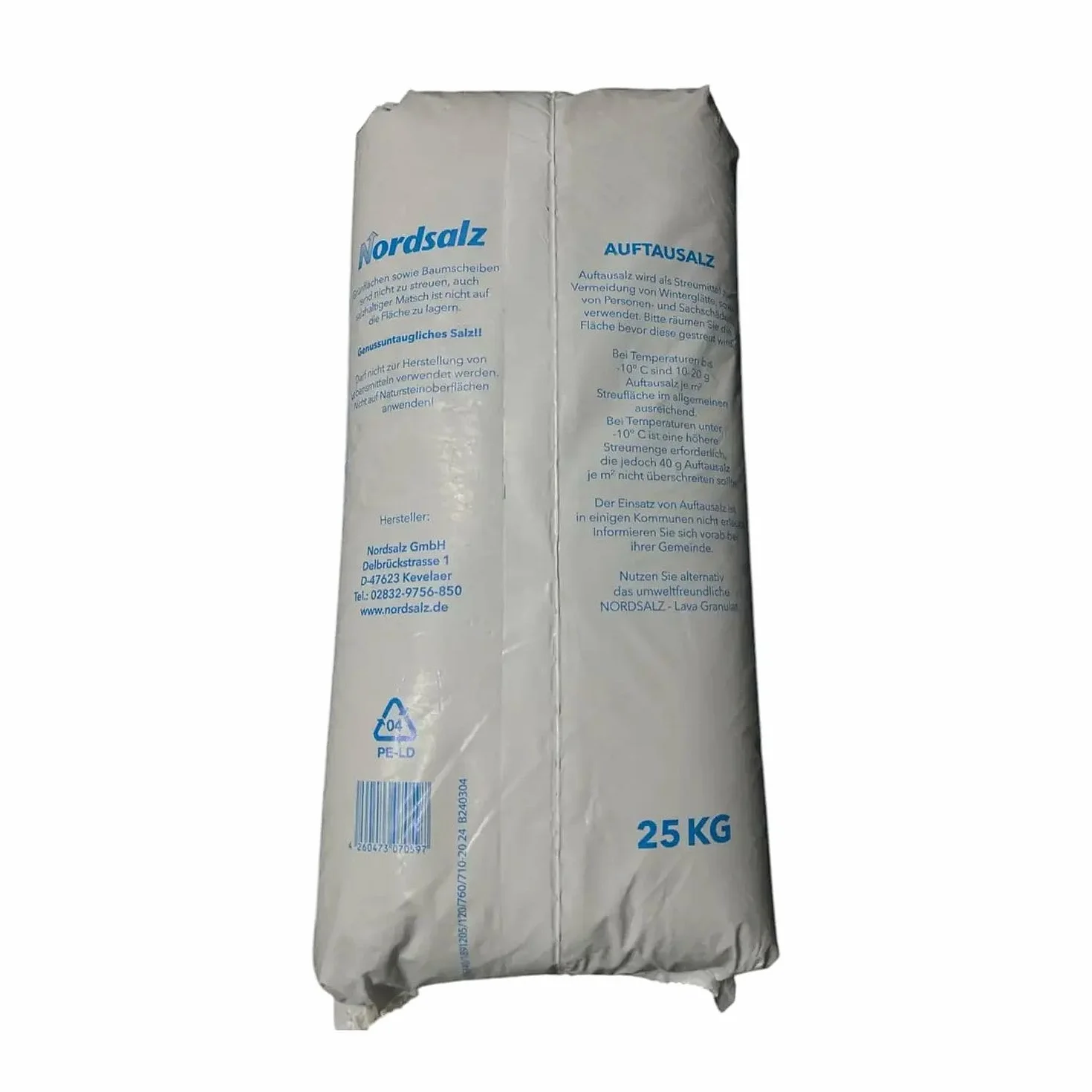 Sel de déneigement Nordsalz 25 kg Landree® effet rapide neige verglas
