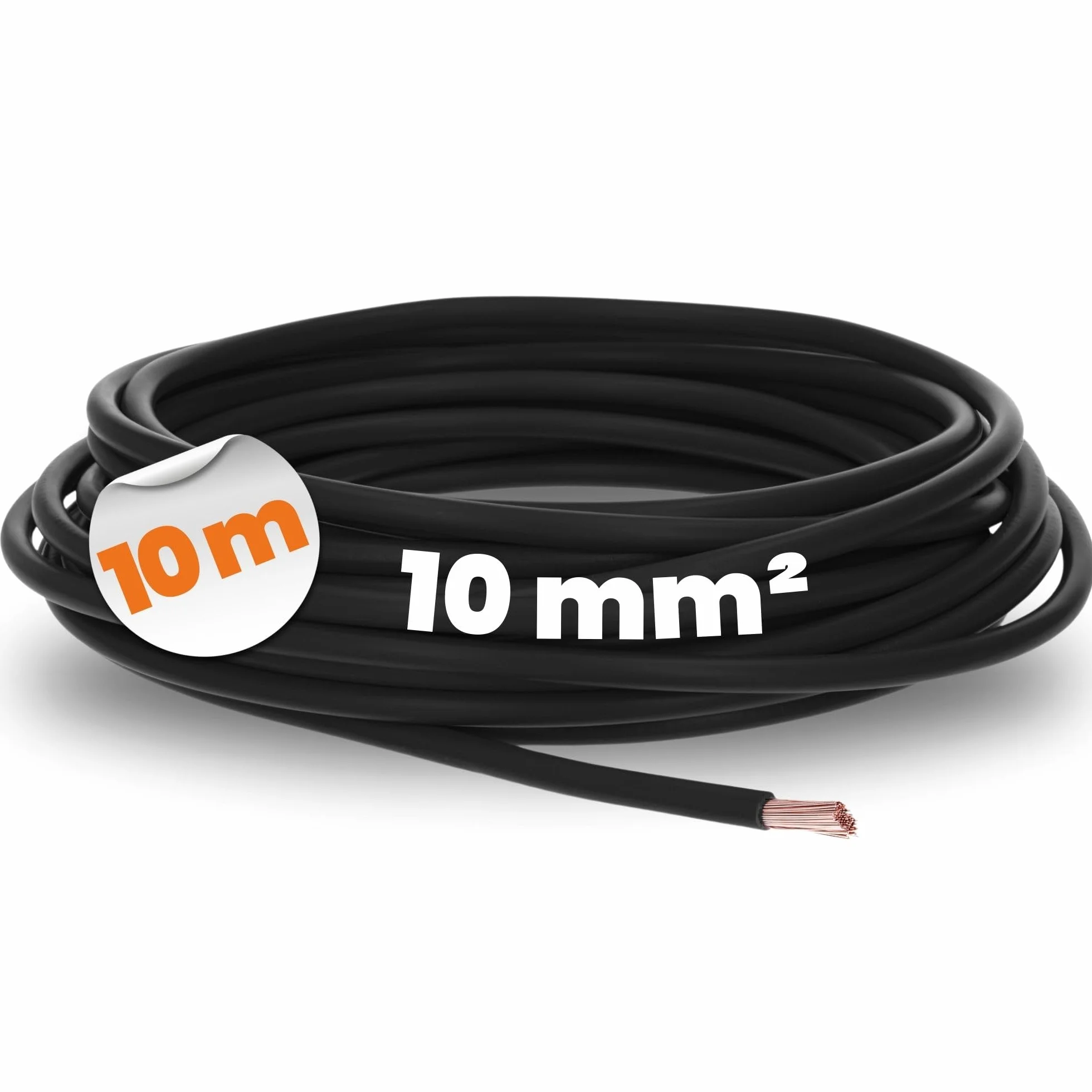 Lapp 4520015 H07V-K 10 mm² Câble de câblage flexible en PVC 10 mm² Noir 10 m