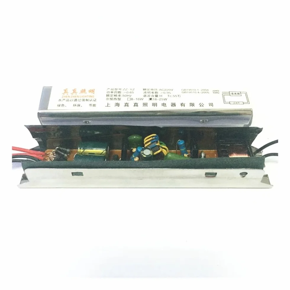 Lot de 2 ballasts électroniques T4 T5 8-15 W 18-25 W Ballast Universel for Lampe Fluorescente AC 220 V 50 Hz(8-15w)