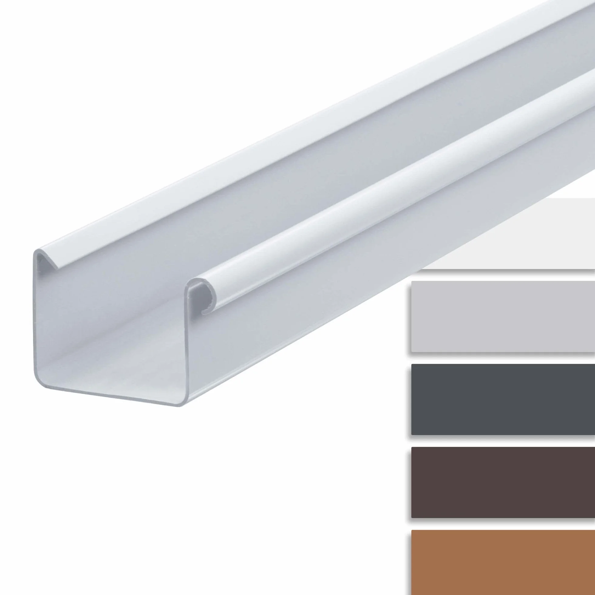 INEFA Gouttière carrée en PVC 200 cm DN68 blanc