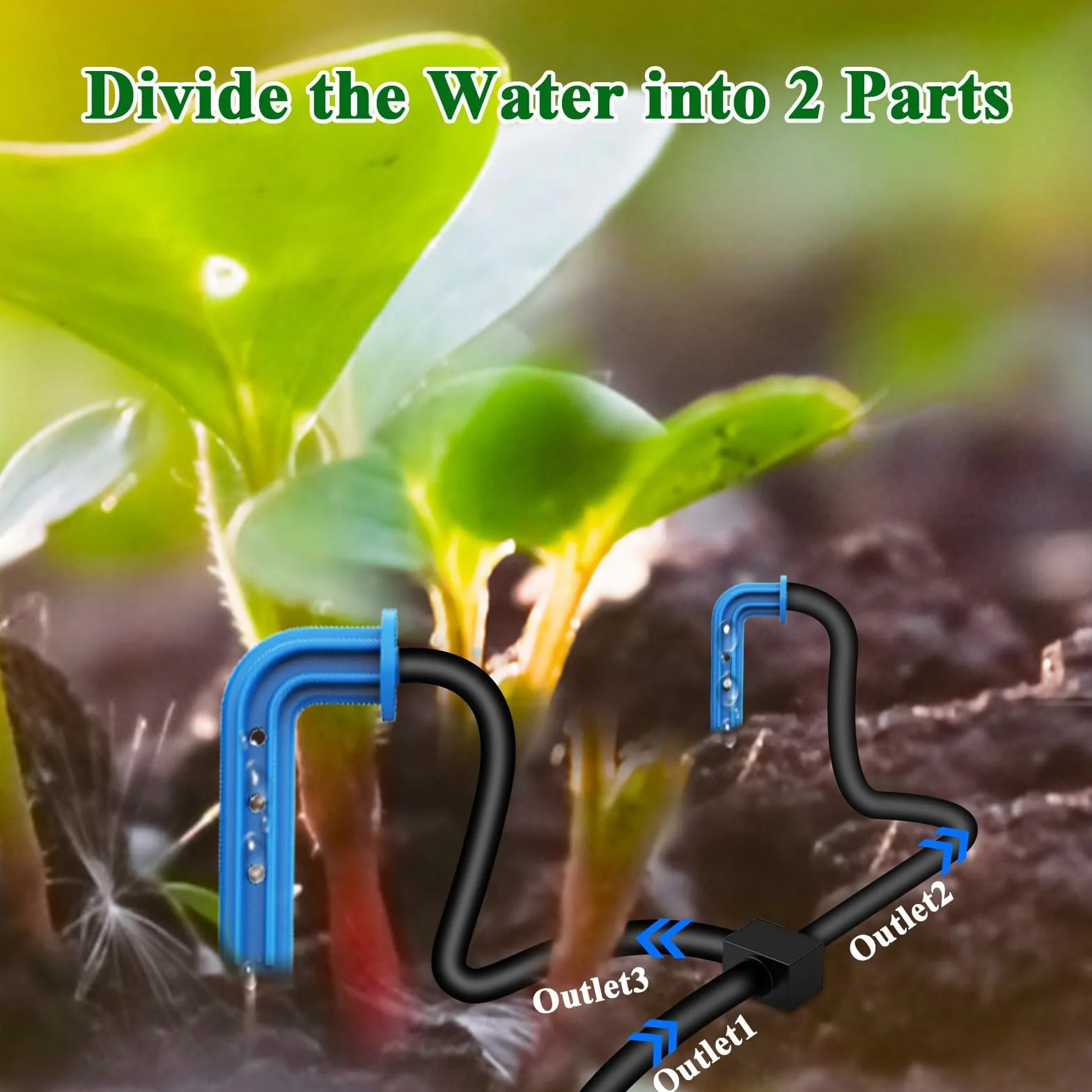 Kit Complet Arrosage Automatique Plantes Goutte À Goutte — Tuyau 10 M, Goutteurs Réglables, Raccords En T, Filtre Anti-Sable