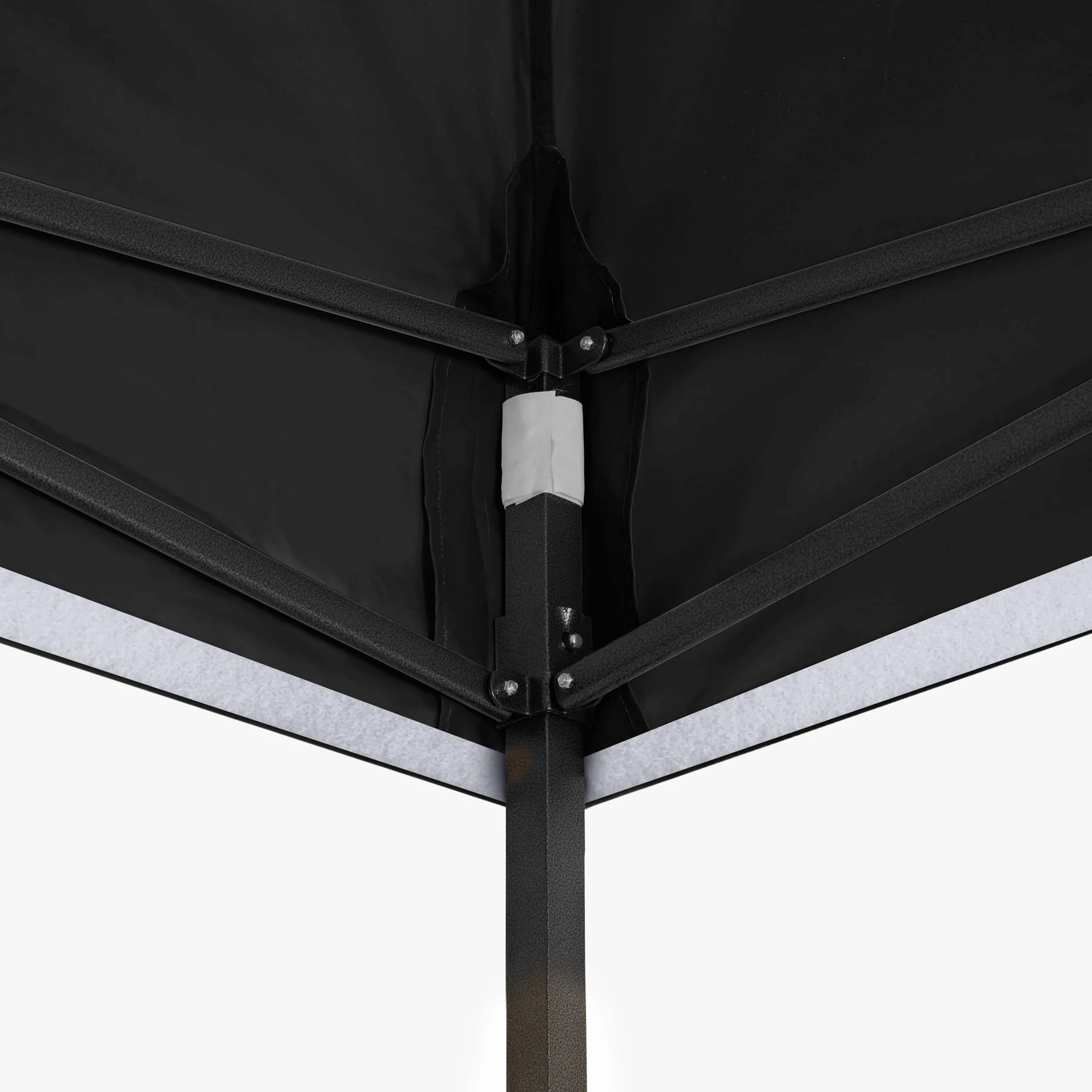 Tonnelle Pop-up 3x3m Imperméable 4 Parois Latérales Noir