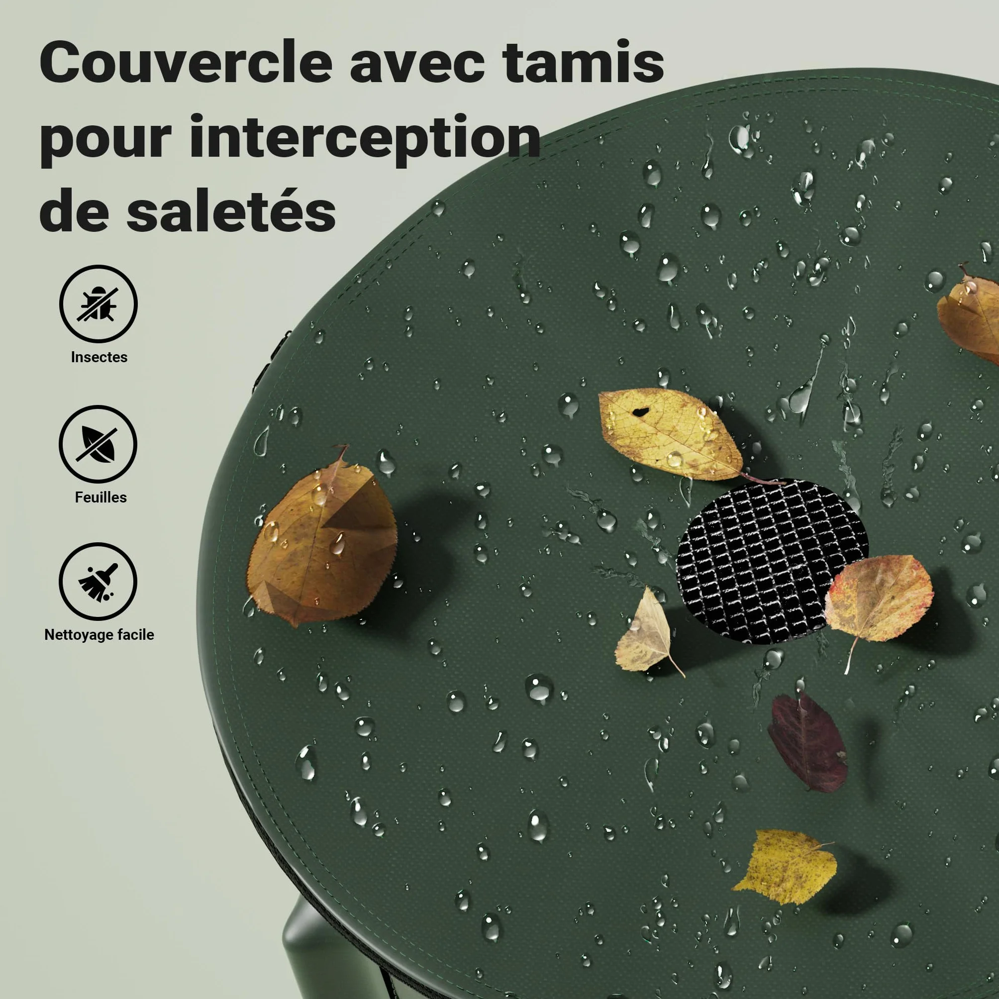 Wiltec Récupérateur Eau de Pluie Pliable 250 litres Citerne Souple PVC Jardin