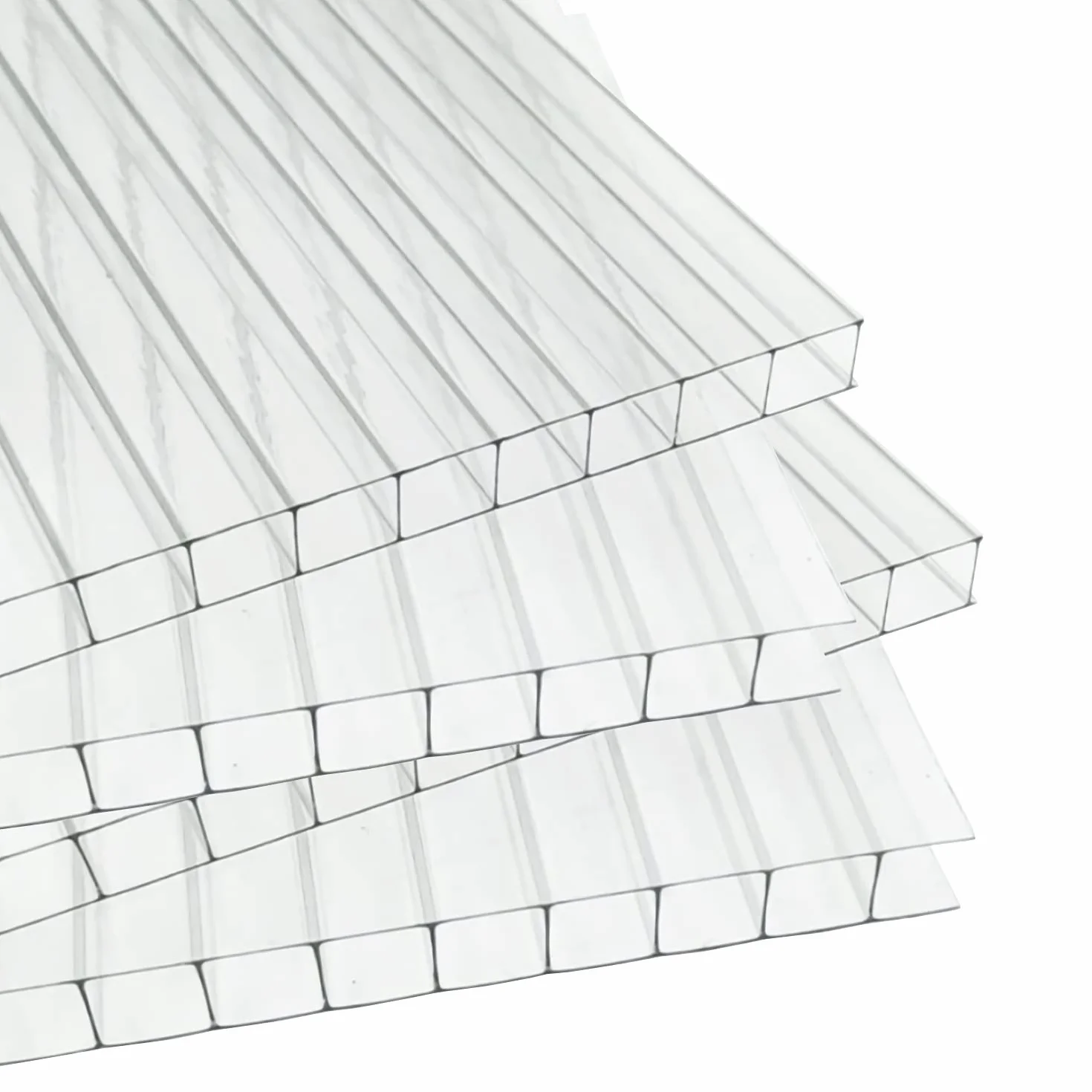 Plaques alvéolaires Polycarbonate 14 pièces 1210x605x4mm Doubles env. 10,25 m²