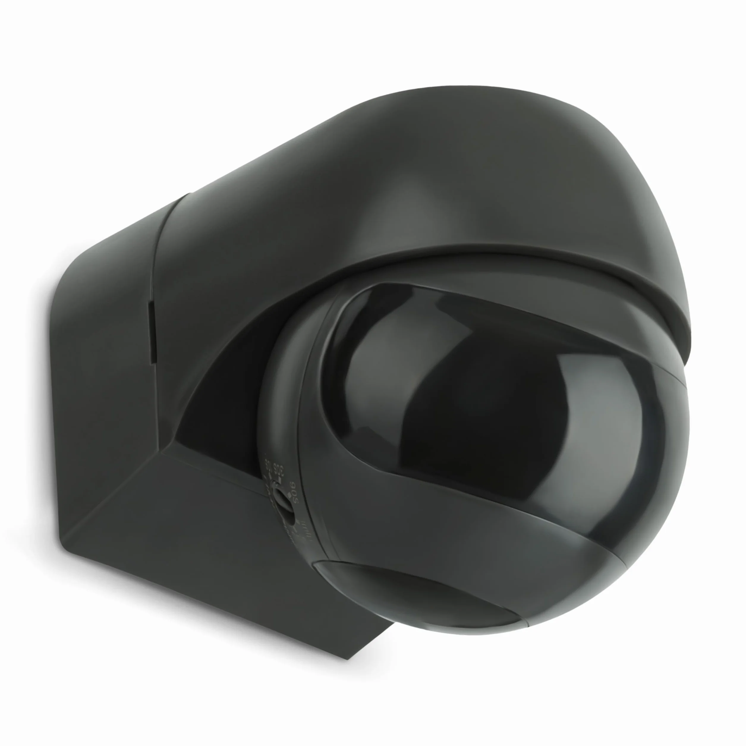SEBSON Detecteur de Mouvement Exterieur Montage en Saillie - Adapté à LED, Programmable, Rotatif - Portée 12m/180°, 3m/360° (2 Capteurs Infrarouges)