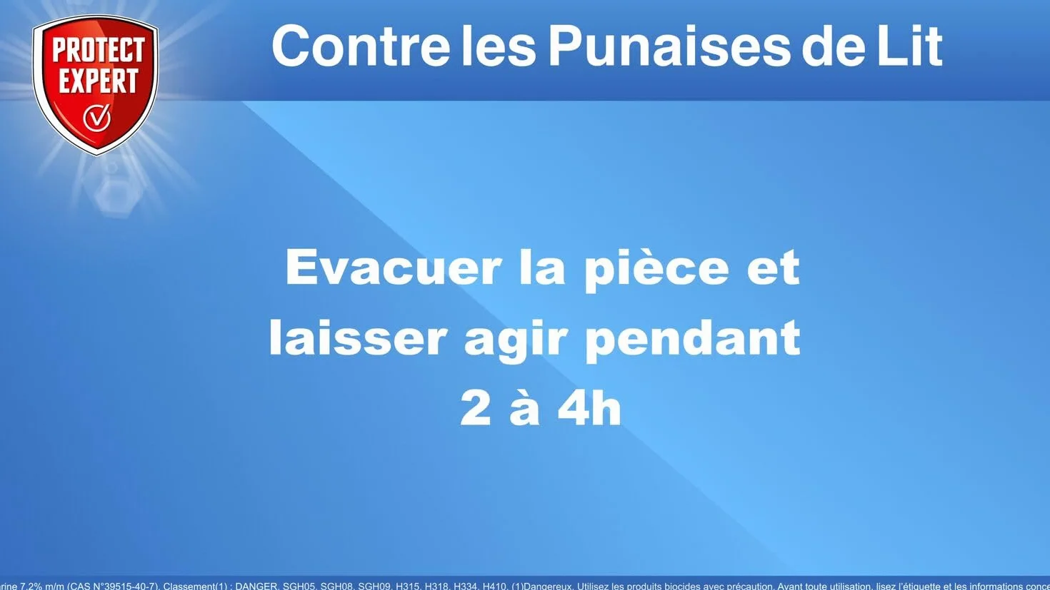 PROTECT EXPERT Lot de 2 Fumigènes Anti-Punaise De Lit 10g - Élimine Larves Punaises Acariens Action Choc