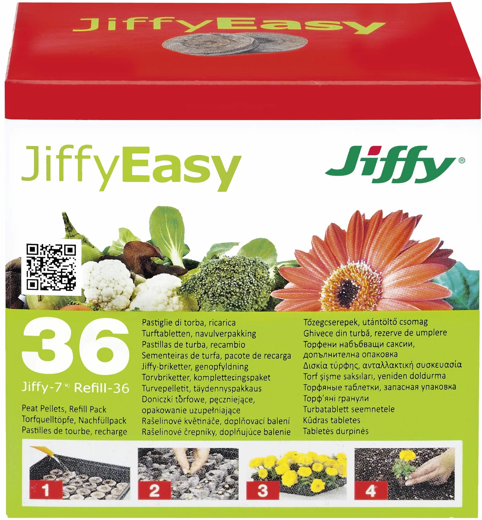 Jiffy 7 Pastilles de Tourbe compressés 36mm