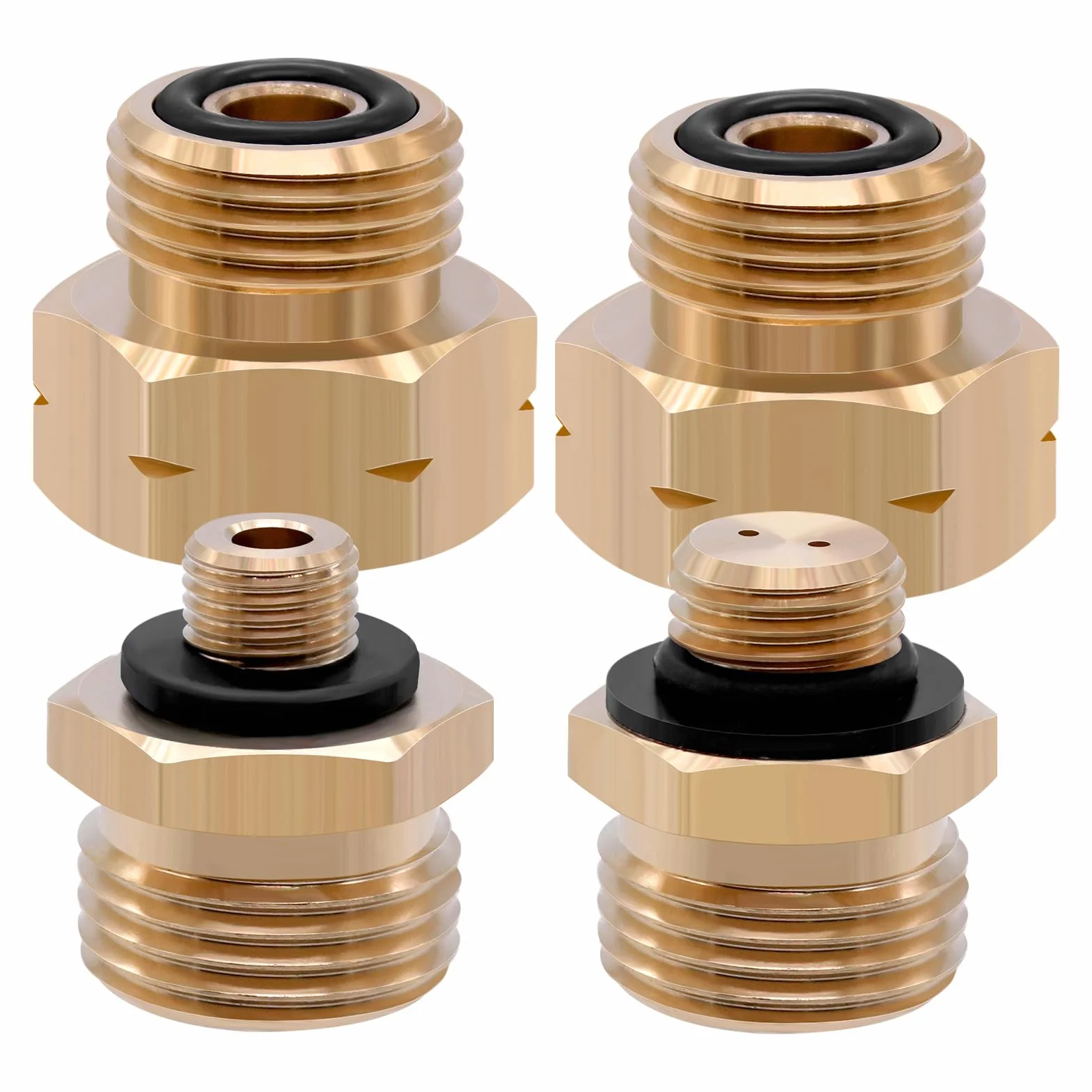Adaptateur Gaz Bouteille Europe, Raccord Laiton pour Vannes de Pression