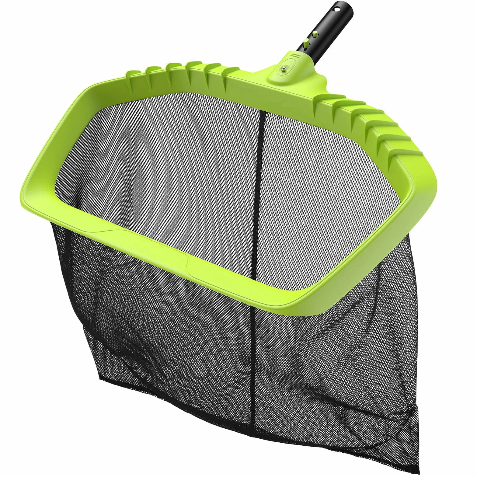 Épuisettes de Surface Filet de Fond Piscine Professionnel Grand Capacité Ramassage Feuilles sans Perche Vert