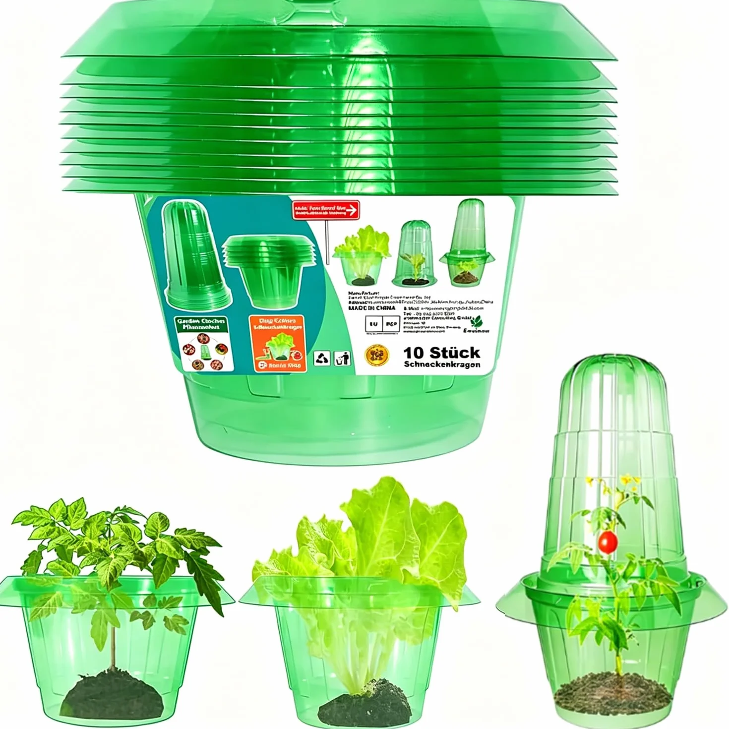 Collier anti-limaces 10 anneaux protection salades choux jardinière surélevée
