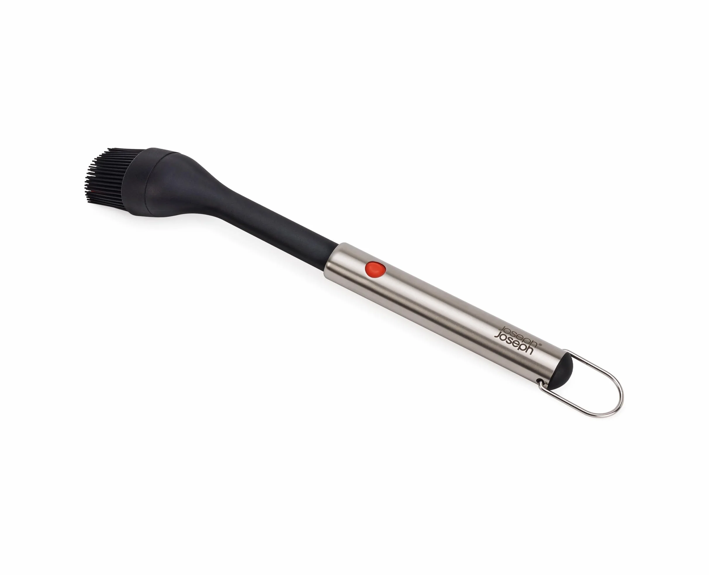 Joseph Joseph GrillOut Brosse à Badigeonner BBQ Silicone Tête Rétractable Poils Résistants Haute Température Poignée Acier Inoxydable