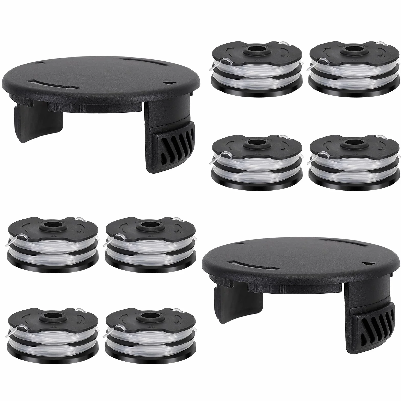 Bobine Fil Coupe Bordure Compatible Parkside 13600210, 2 Couvercle Pièce Détachée LIDL PRTA 20-Li C3 A1B2 PRT 550 A1 A3 PRT 300 A1