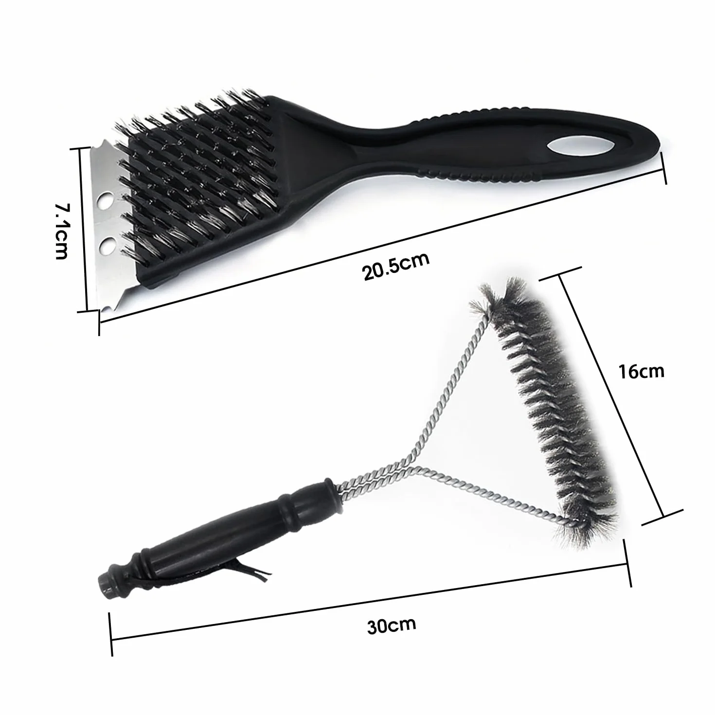 Brosse de Nettoyage pour Barbecue 2 en 1 - Brosse BBQ en Acier Inoxydable + Brosse Multifonctionnelle
