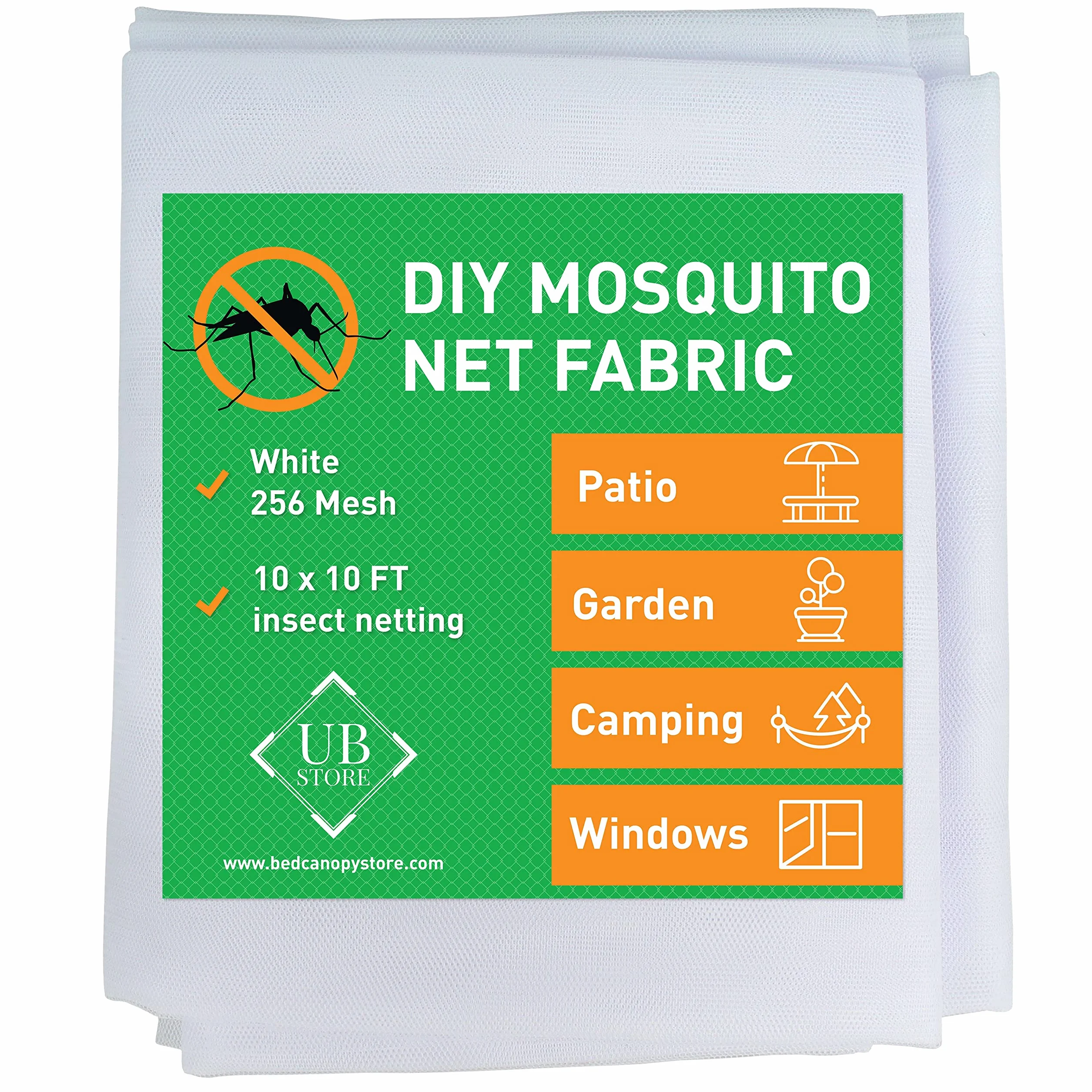 Filet Moustiquaire Blanc 3x3 Mètres Protection Anti-Insectes Maillage Fin Jardin
