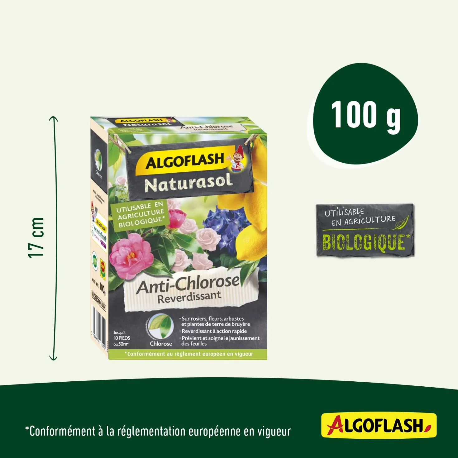 Algoflash NATURASOL Anti-Chlorose Reverdissant Toutes Plantes 100 g
