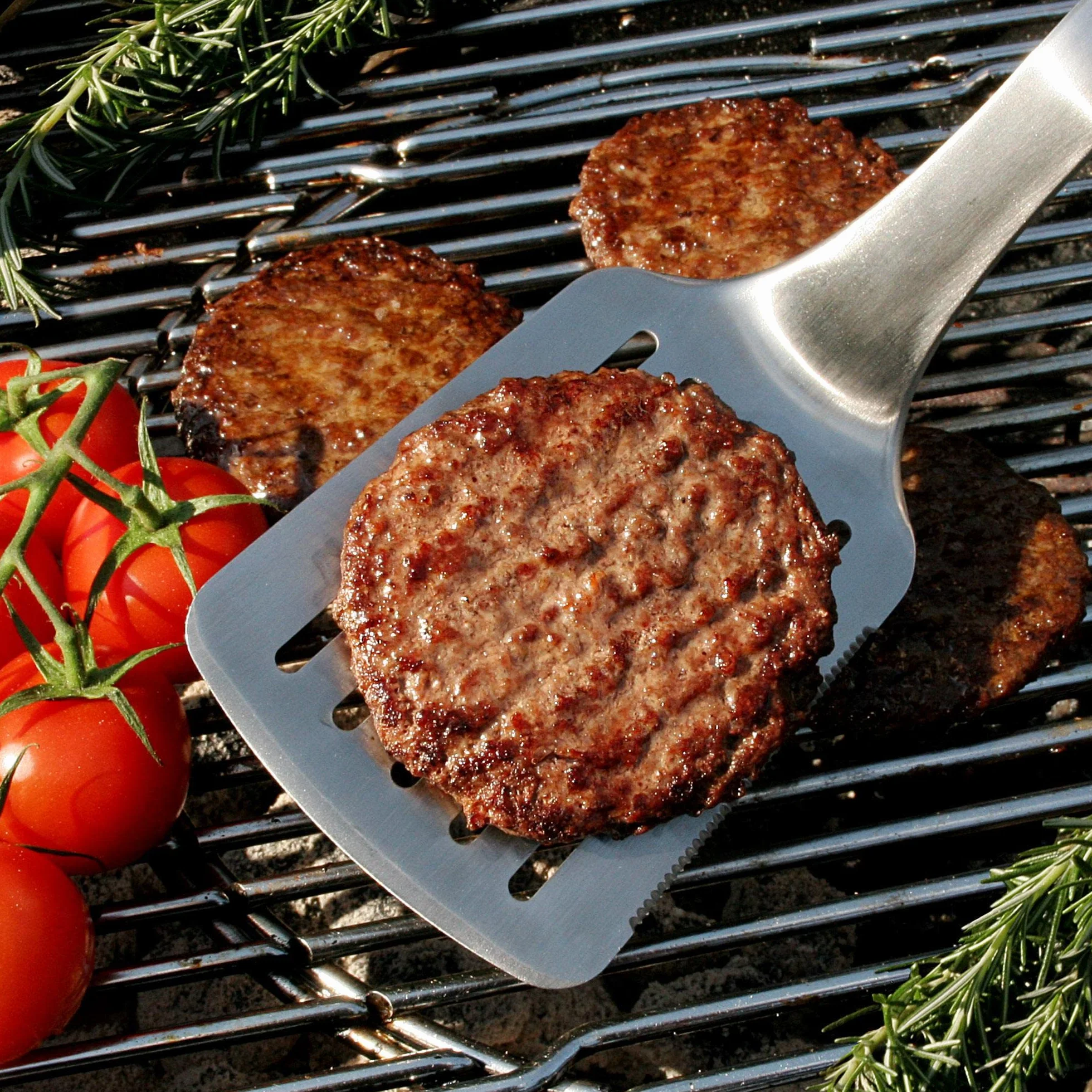 Wenco Spatule Barbecue 51 cm Acier Inoxydable Lame Intégrée Résistante à la Chaleur Poignée Ergonomique