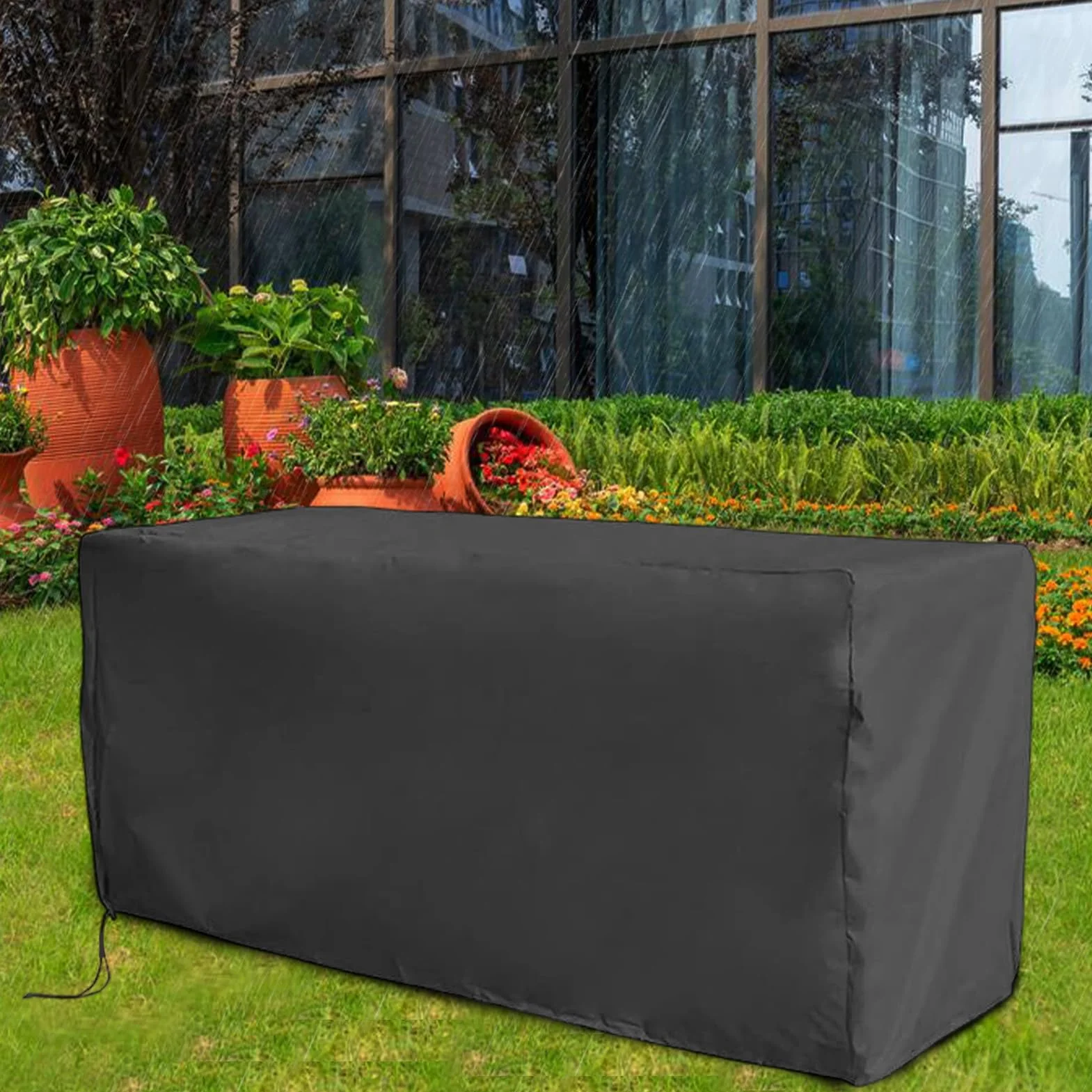 Housse de protection résistante UV toutes saisons pour terrasse jardin