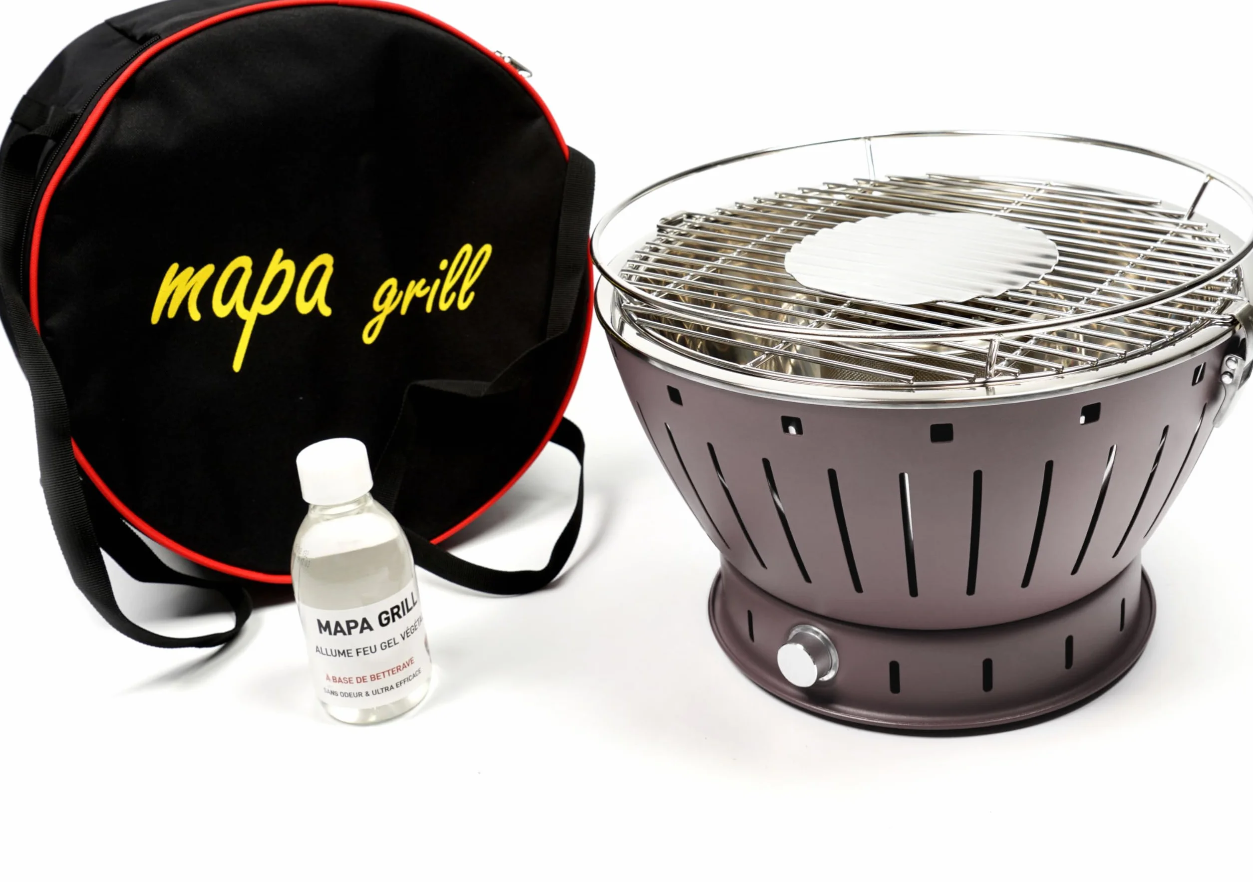 Barbecue portable Mapa Grill 35cm Charbon de bois sans fumée bronze
