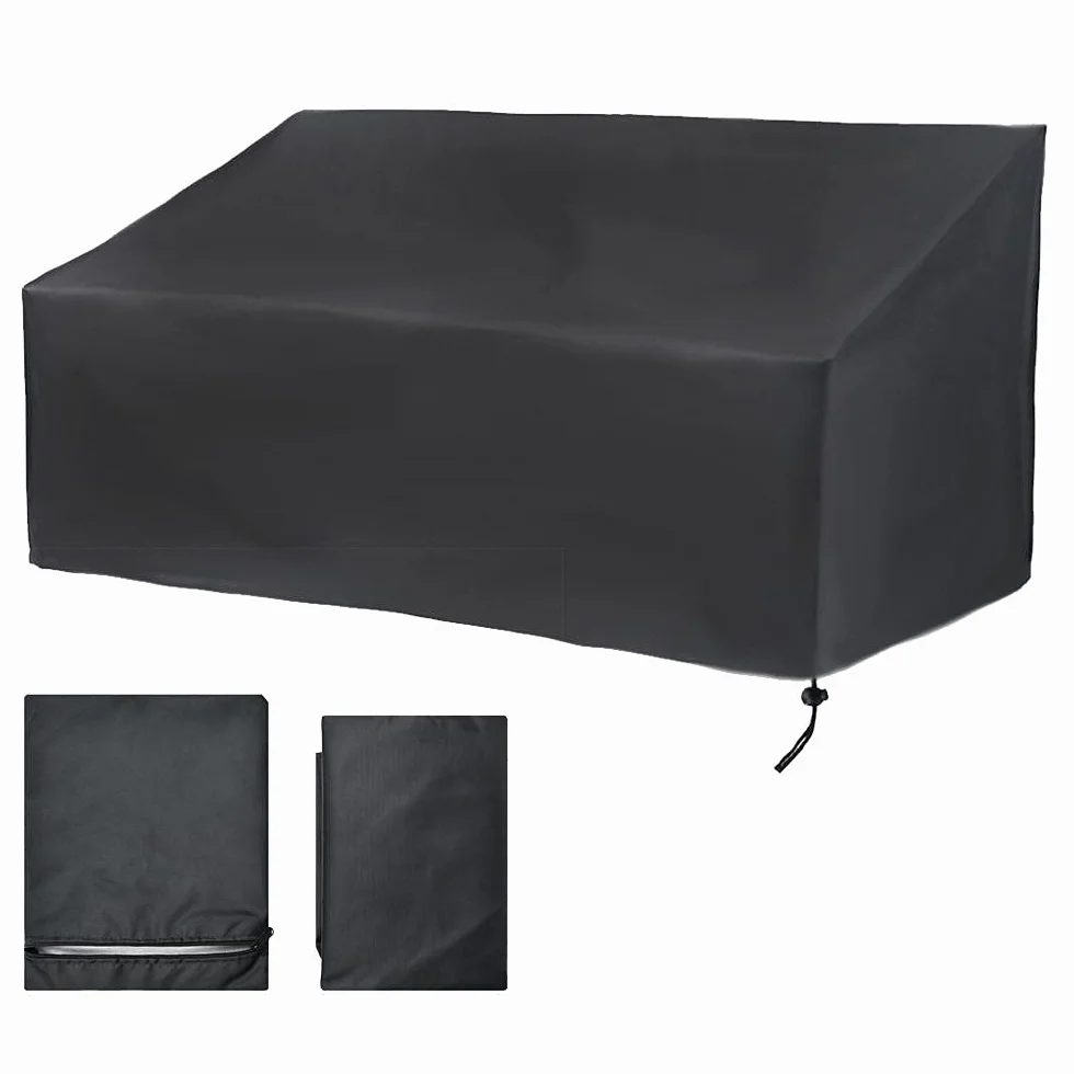 Housse Banc de Jardin 4 Places Anti-poussière Anti-UV Étanche Oxford 190x66x89cm