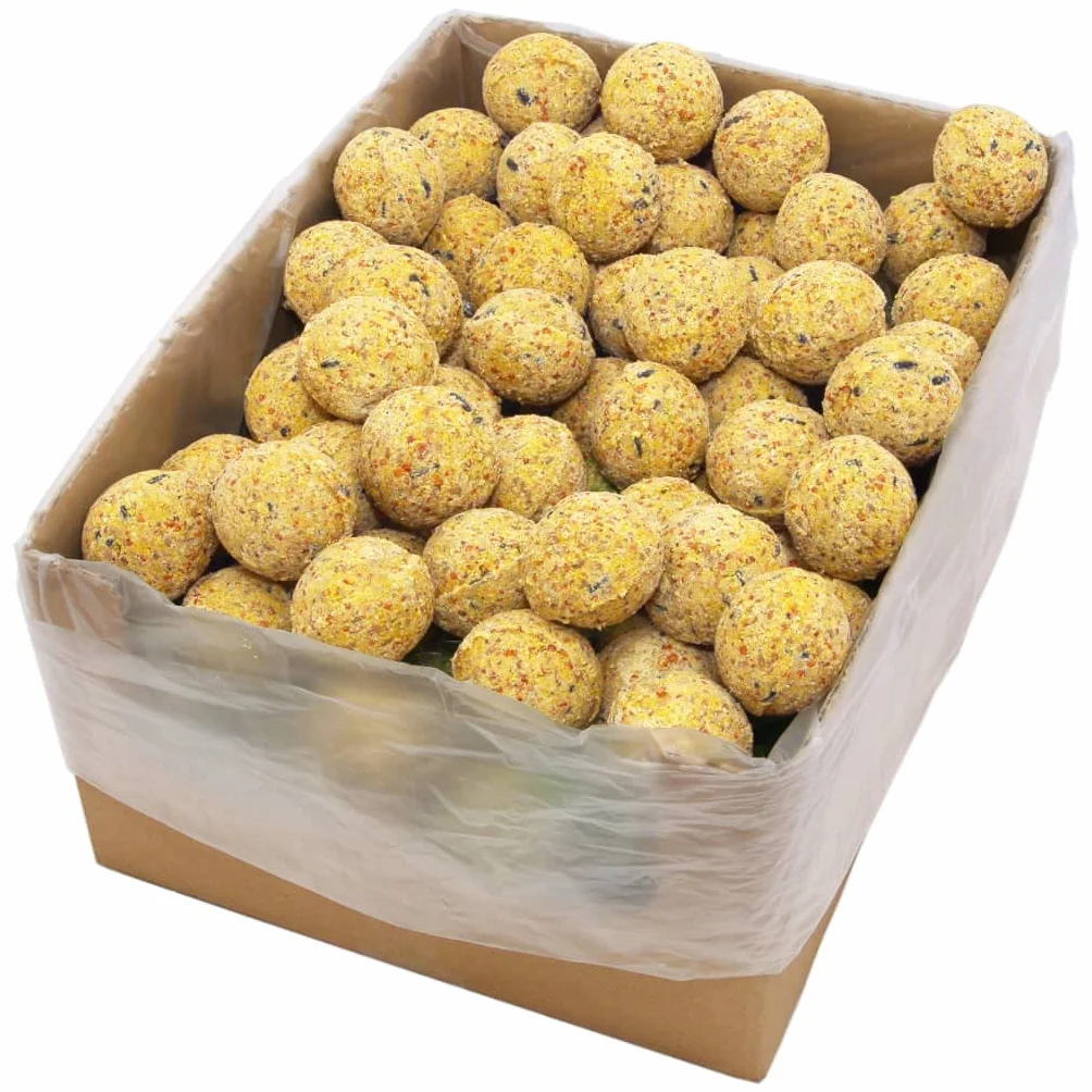 Boules de Graisse Oiseaux 200 pcs 90 g sans Filet Nourriture pour Oiseaux