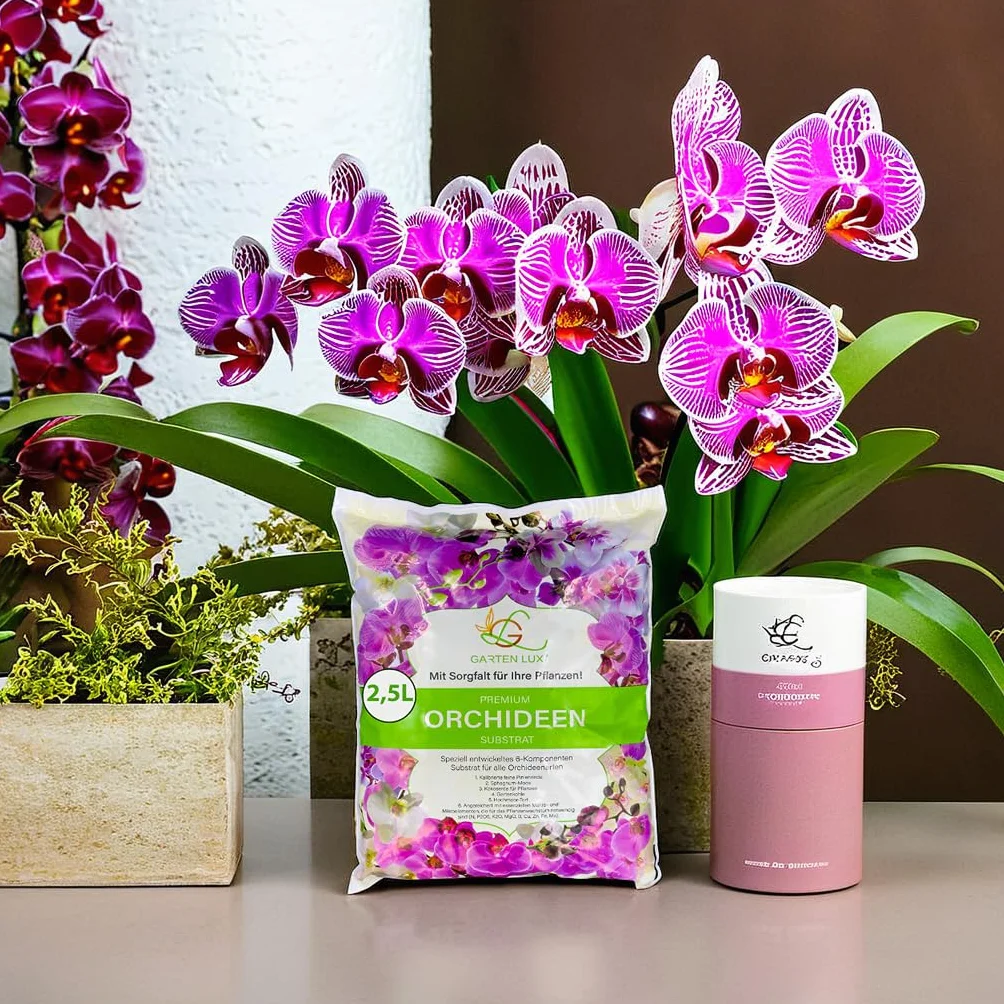 Substrat pour orchidées 2,5 L 6 composants Orchideenerde