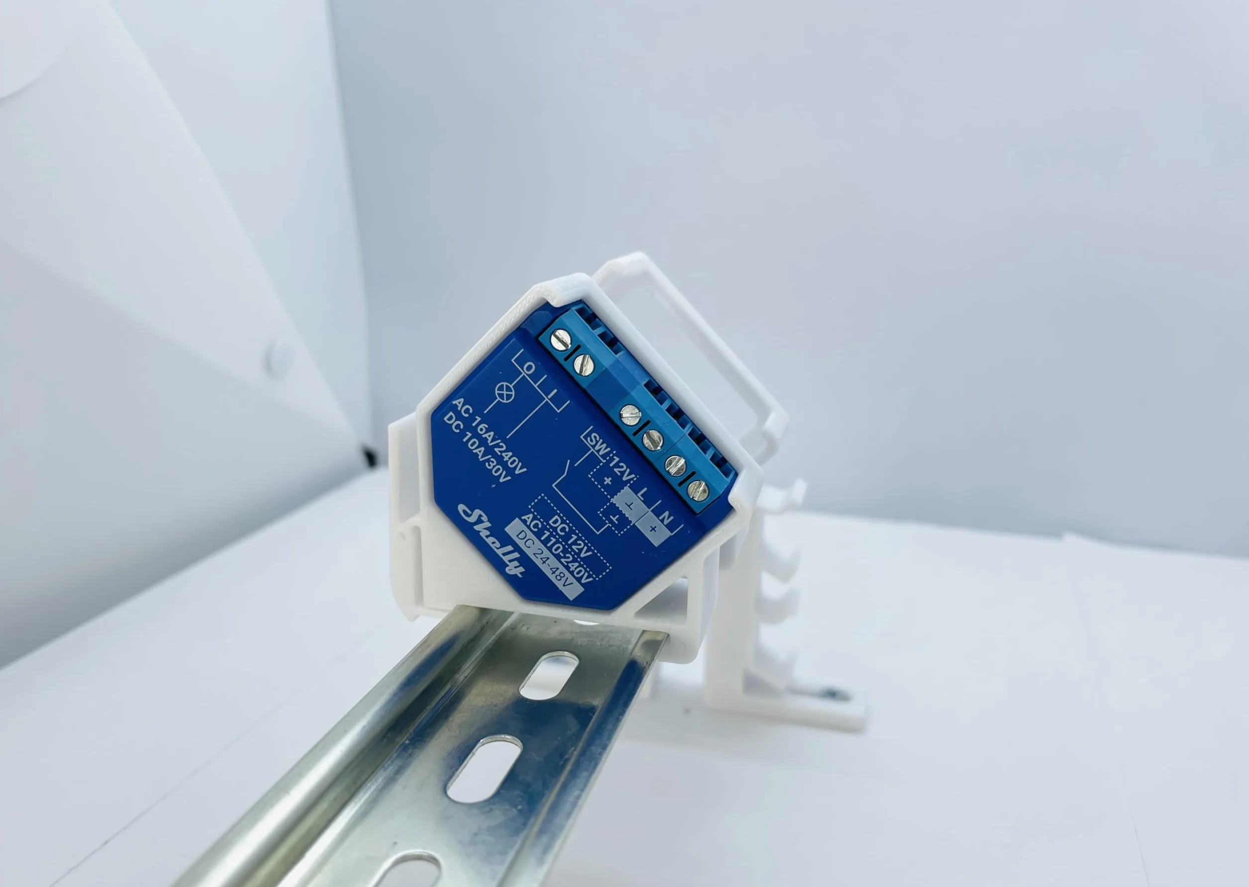 Lot de 2 adaptateurs compatibles rails DIN Shelly Plus 35 mm