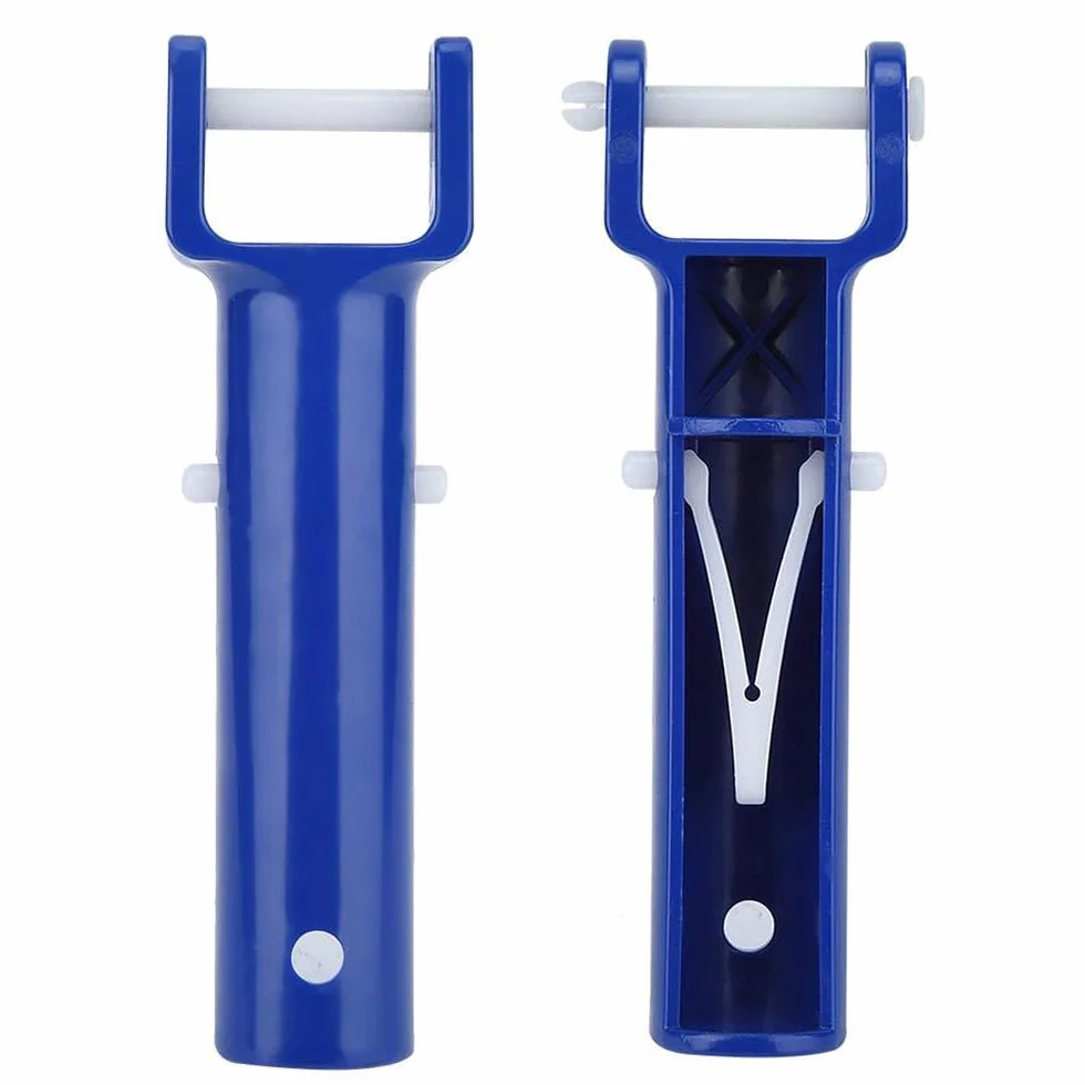 Tête d'aspirateur de piscine avec clip papillon rapide et goupille de verrouillage pour bâtons télescopiques standard